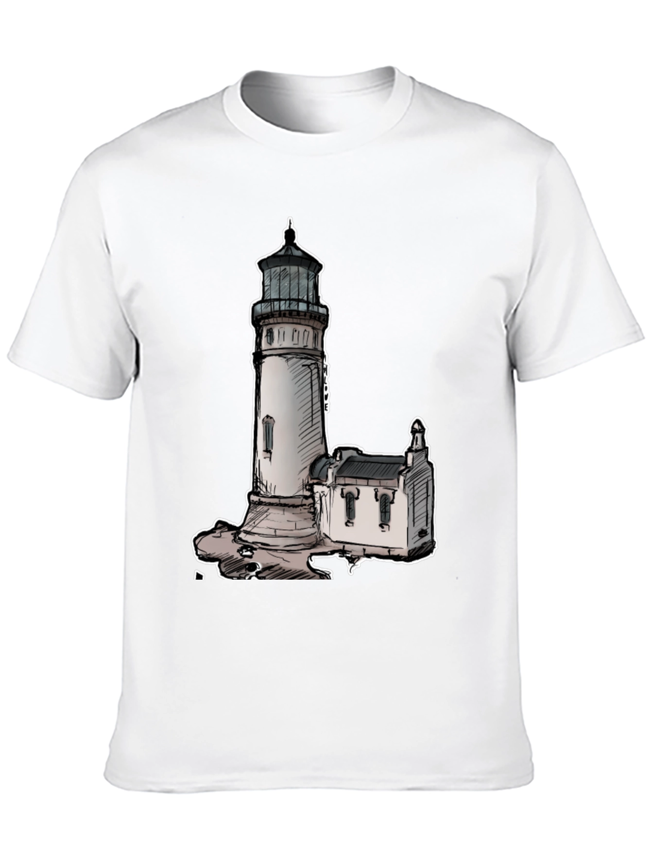 Lighthouse Graphic Tee - Coastal Style Shirt