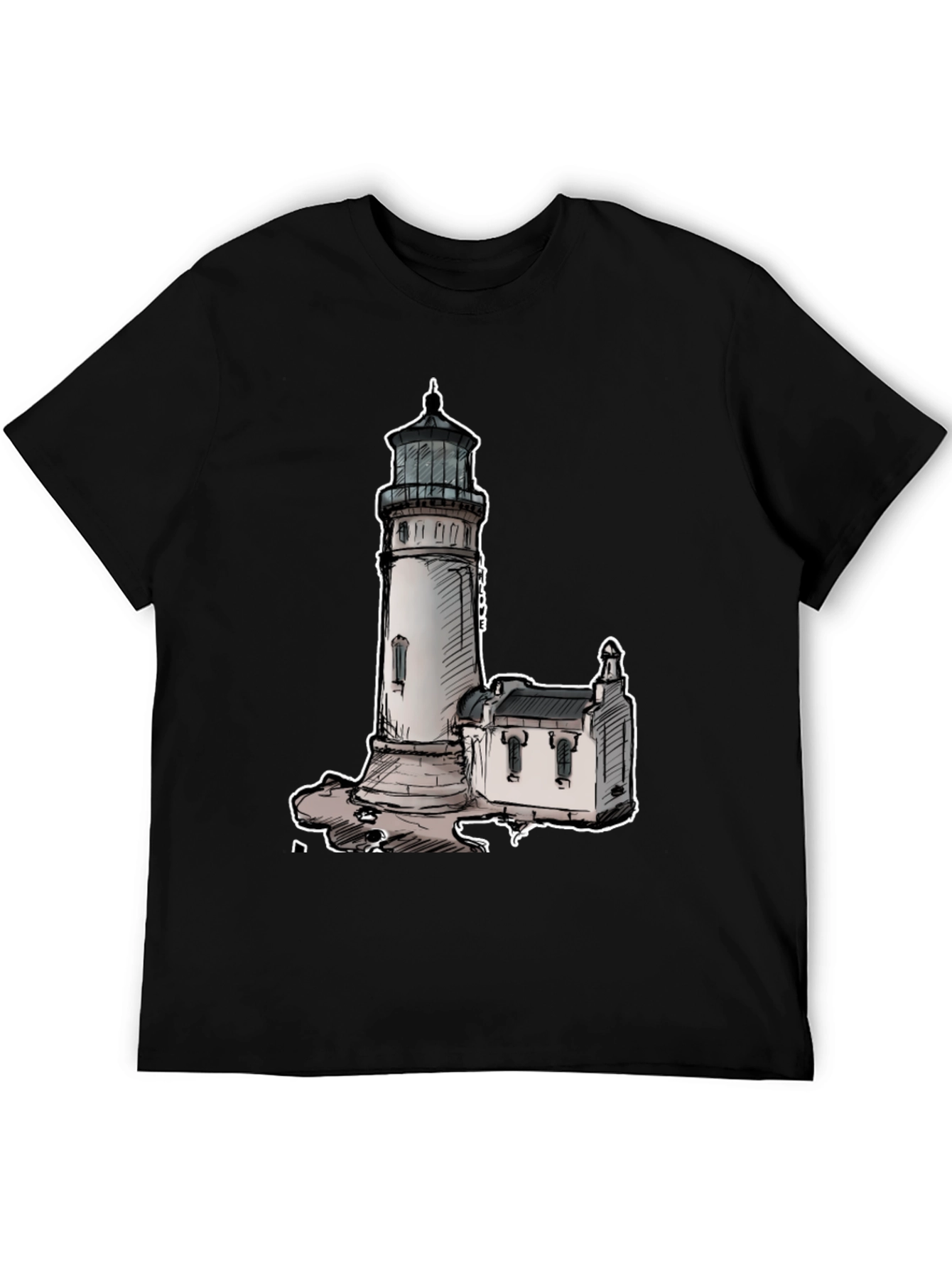 Lighthouse Graphic Tee - Coastal Style Shirt