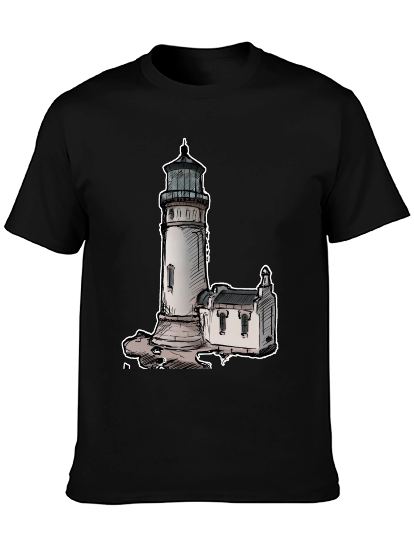 Lighthouse Graphic Tee - Coastal Style Shirt