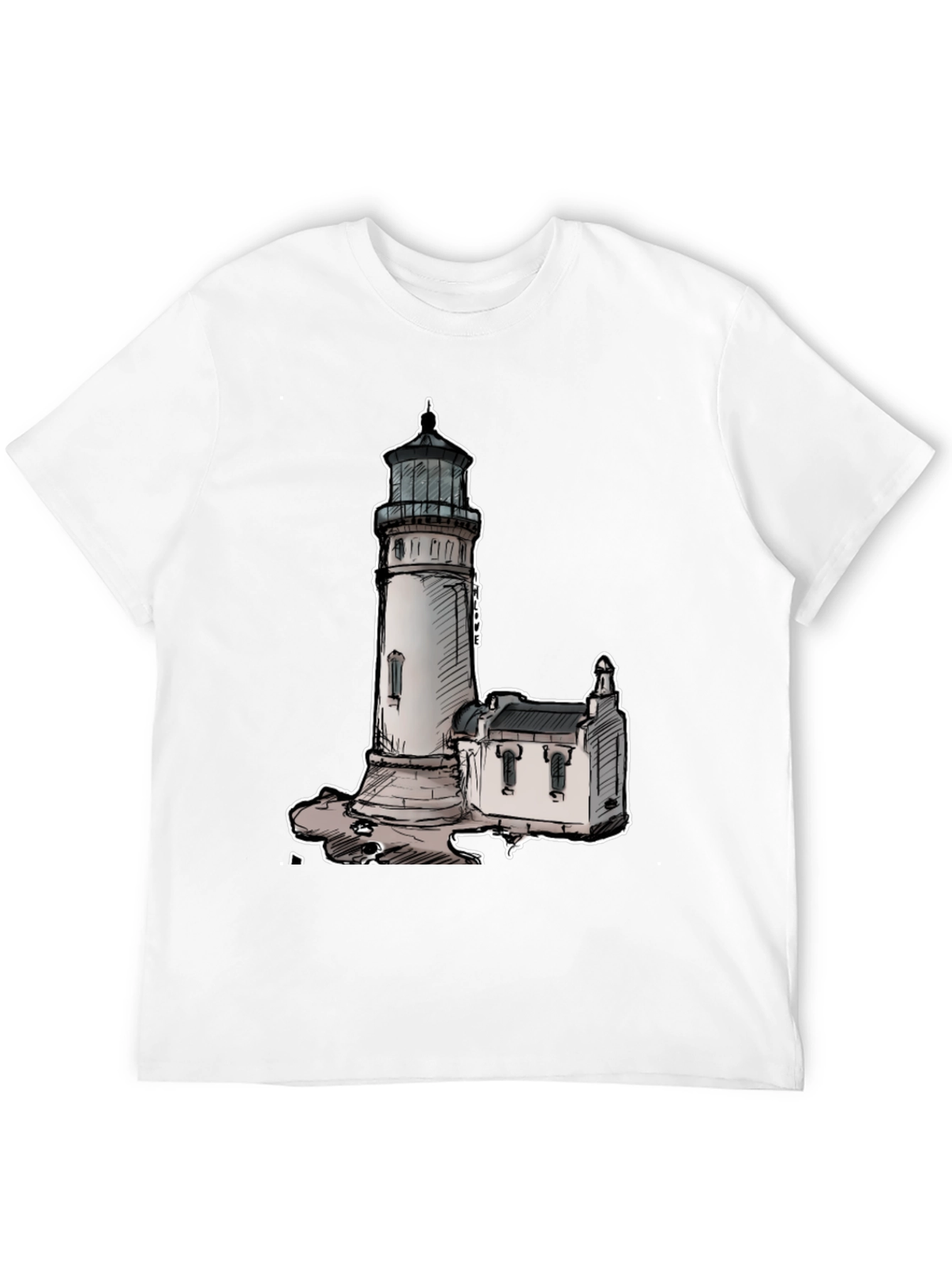 Lighthouse Graphic Tee - Coastal Style Shirt