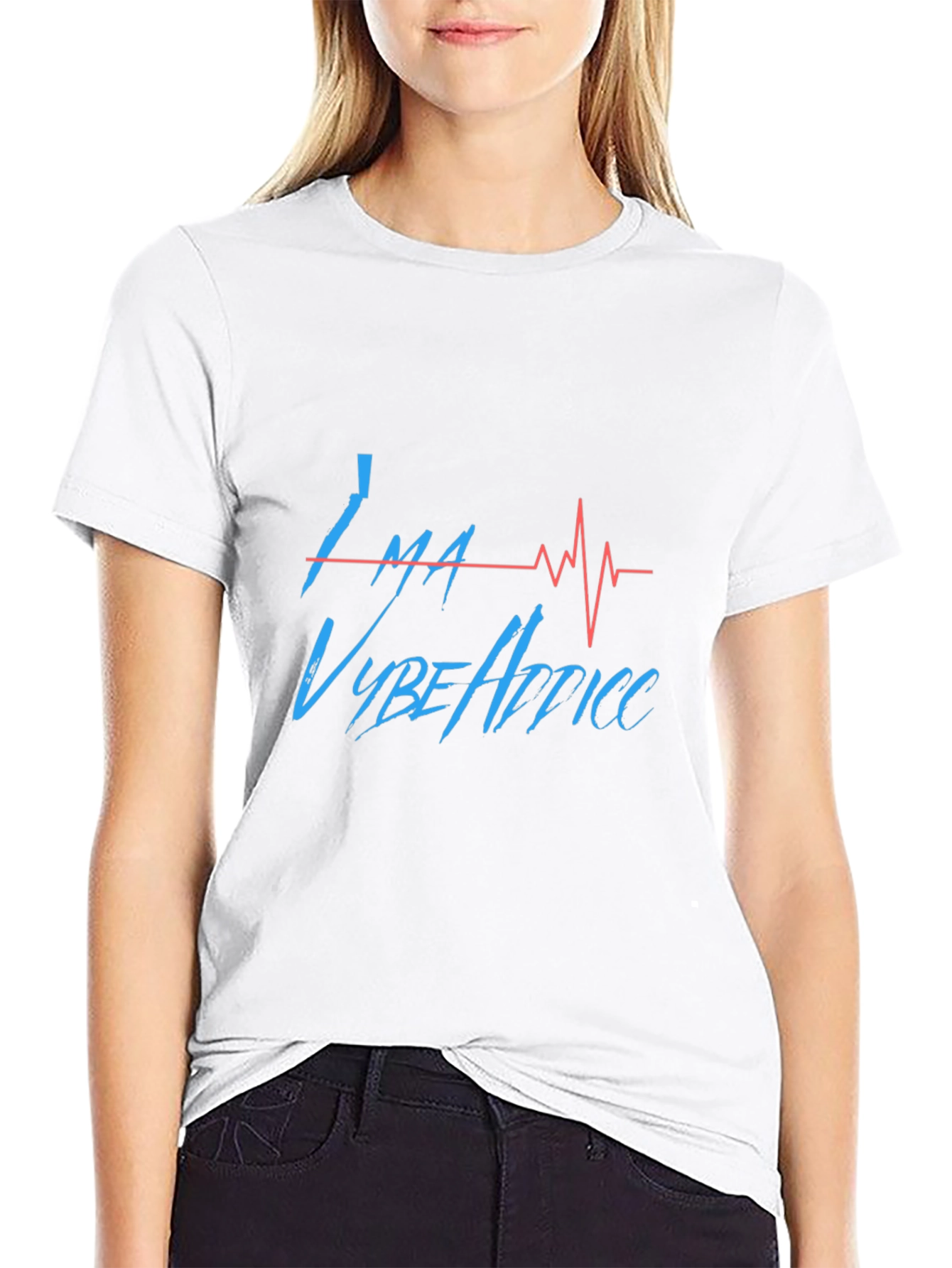 Ima Vybe Addicc Black T-Shirt