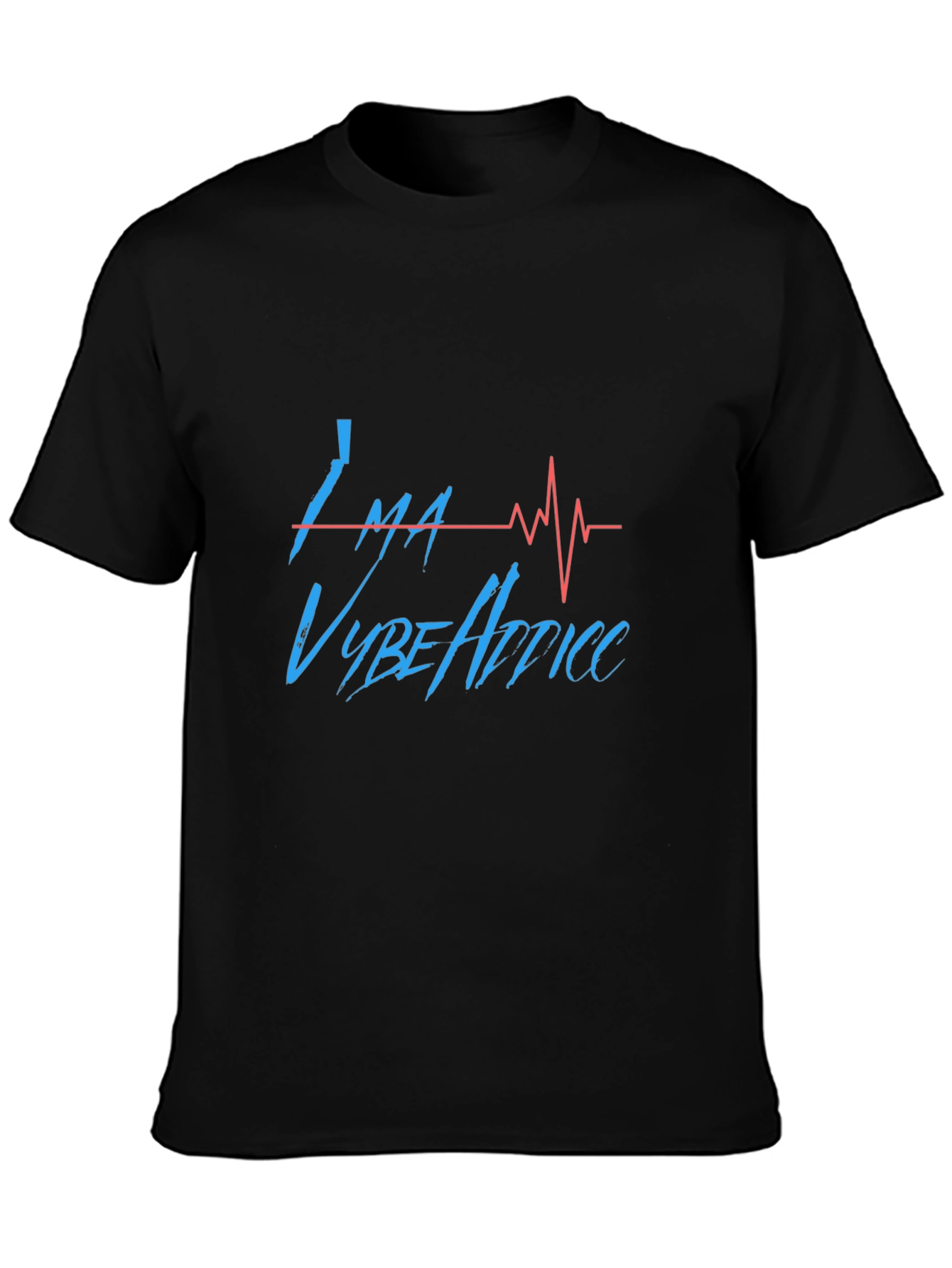 Ima Vybe Addicc Black T-Shirt