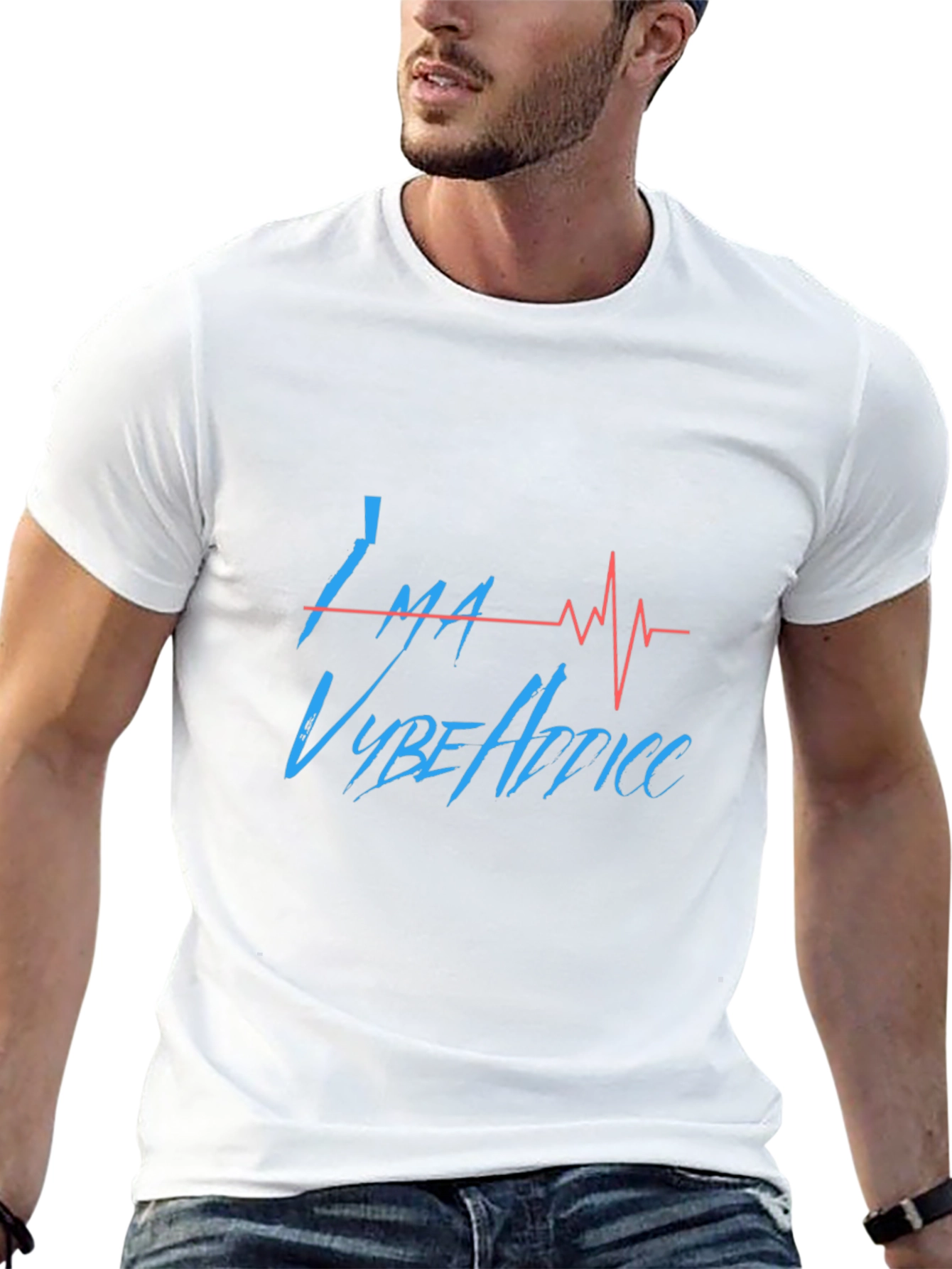 Ima Vybe Addicc Black T-Shirt