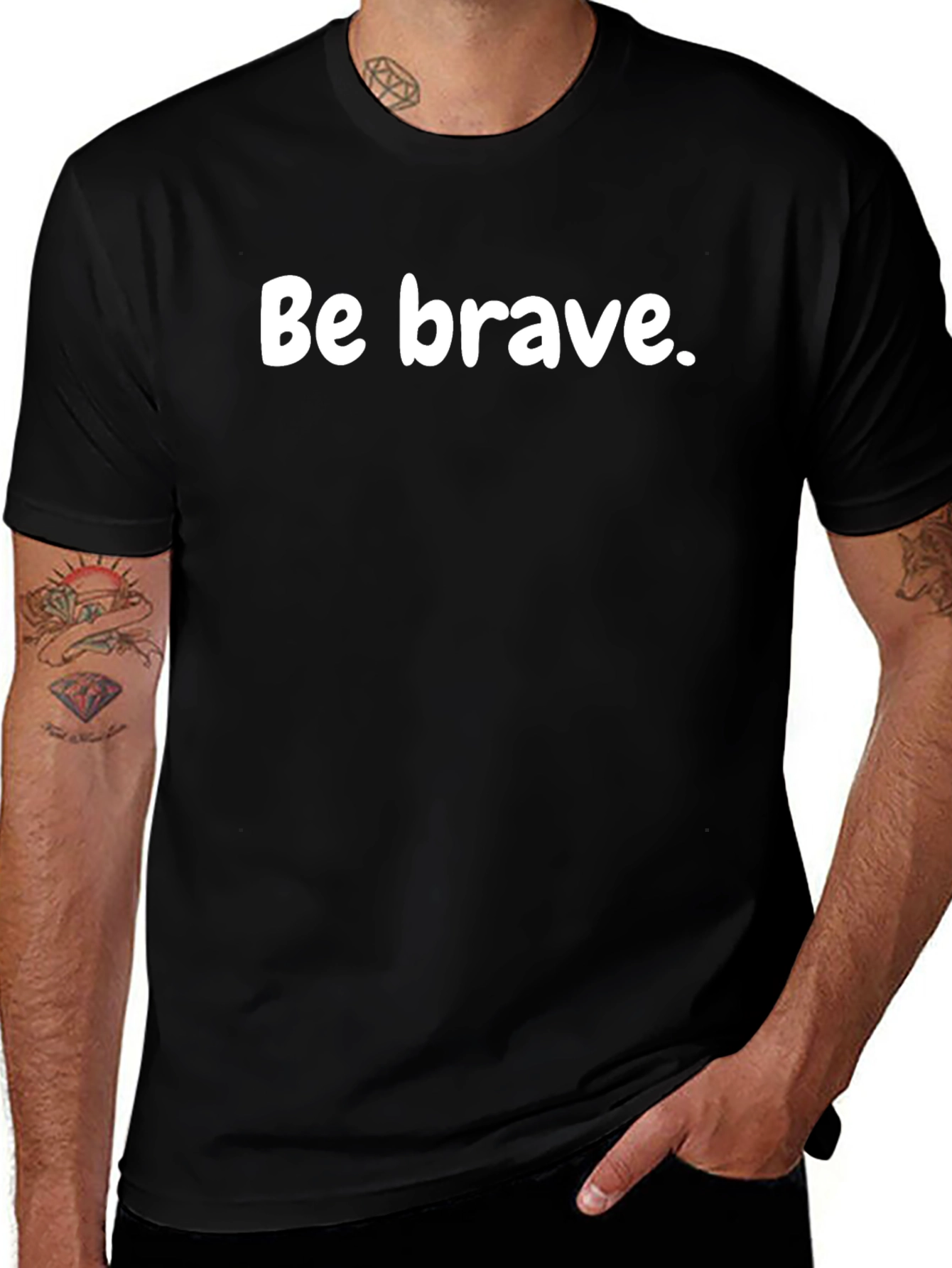 Be Brave Black T-Shirt