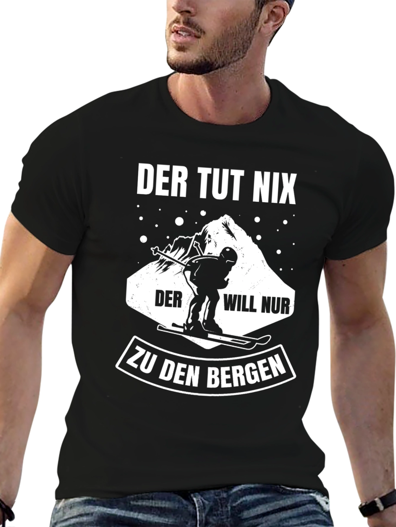 Der Tut Nix Skiing T-Shirt - Mountain Lover
