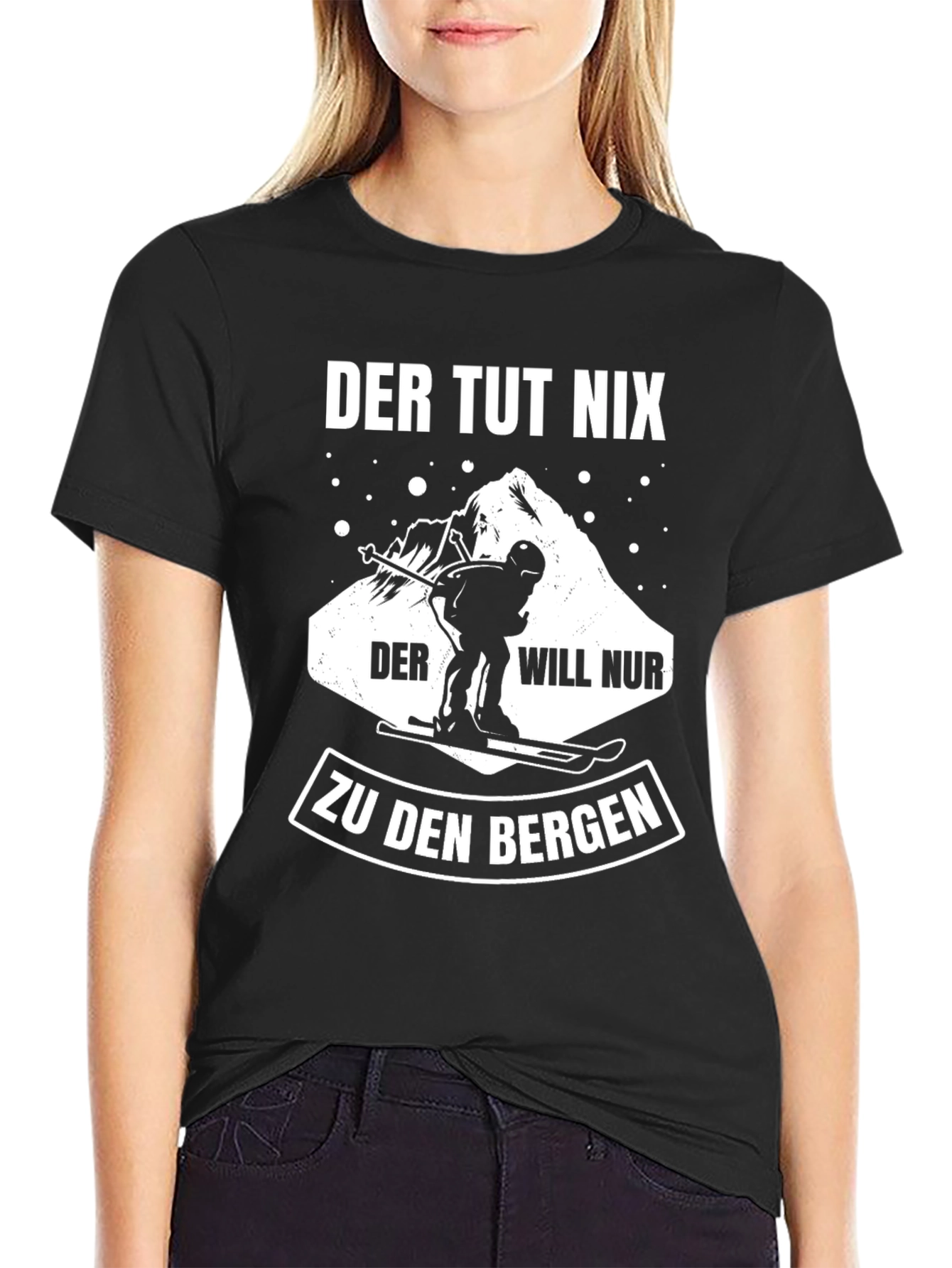 Der Tut Nix Skiing T-Shirt - Mountain Lover