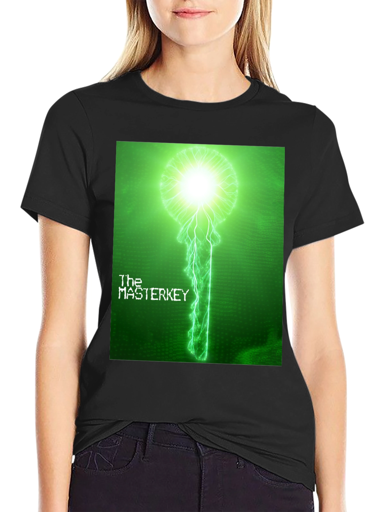 The Master Key T-Shirt - Electric Green Graphic Tee