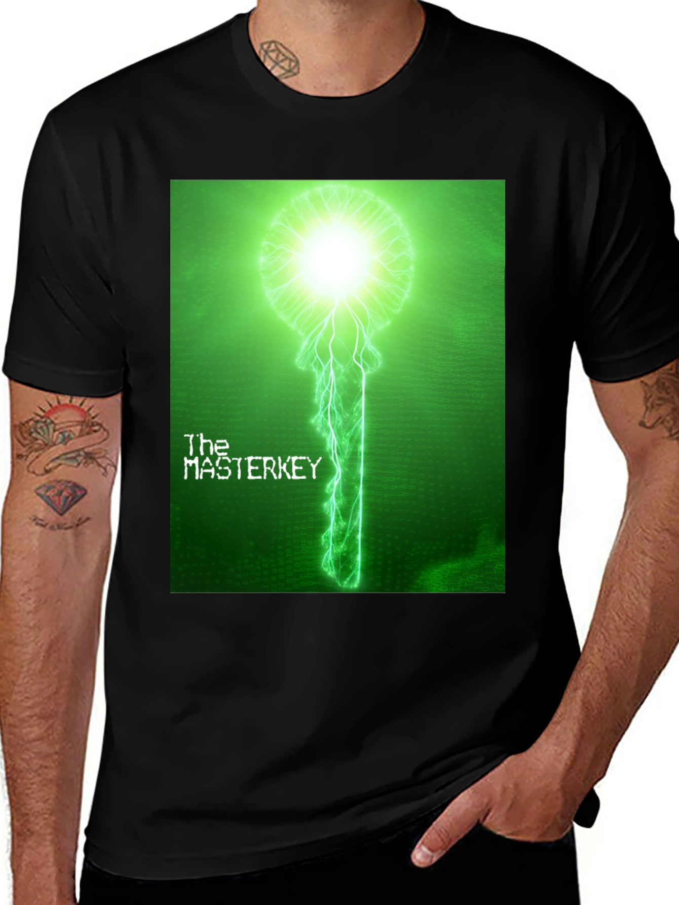 The Master Key T-Shirt - Electric Green Graphic Tee