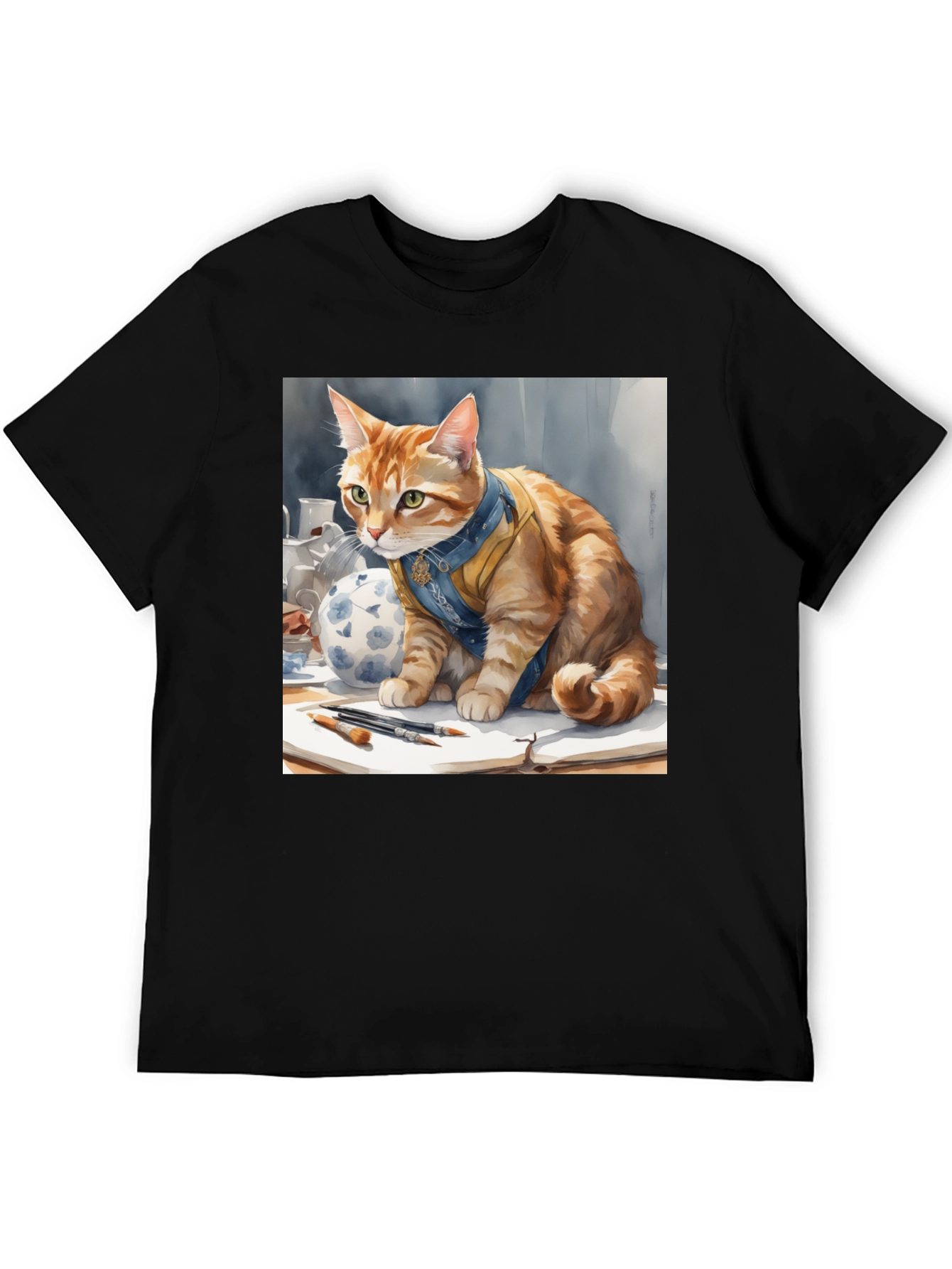 Royal Cat Artist Graphic Tee