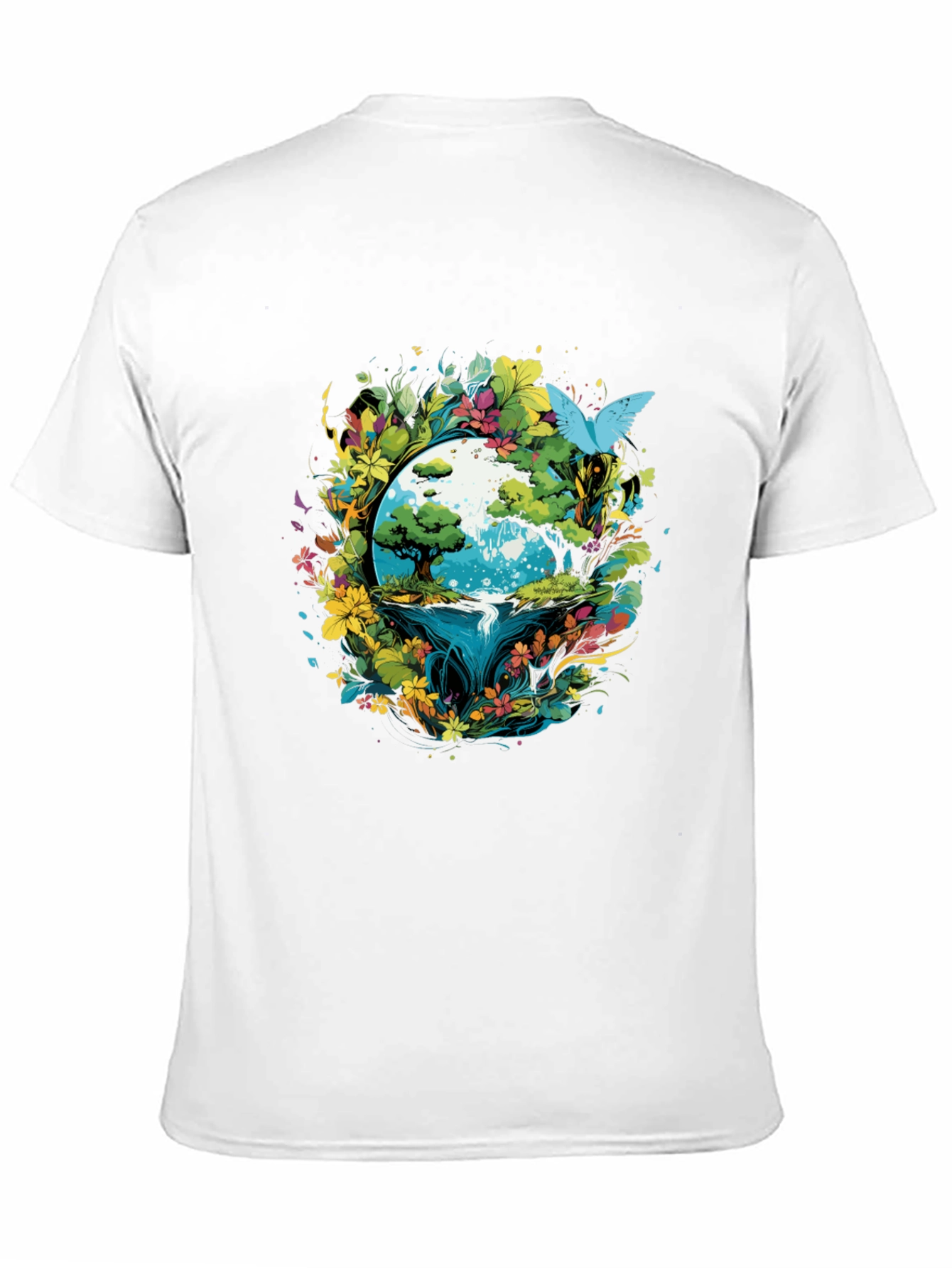 Earth Bloom Graphic Tee - Nature Inspired Design