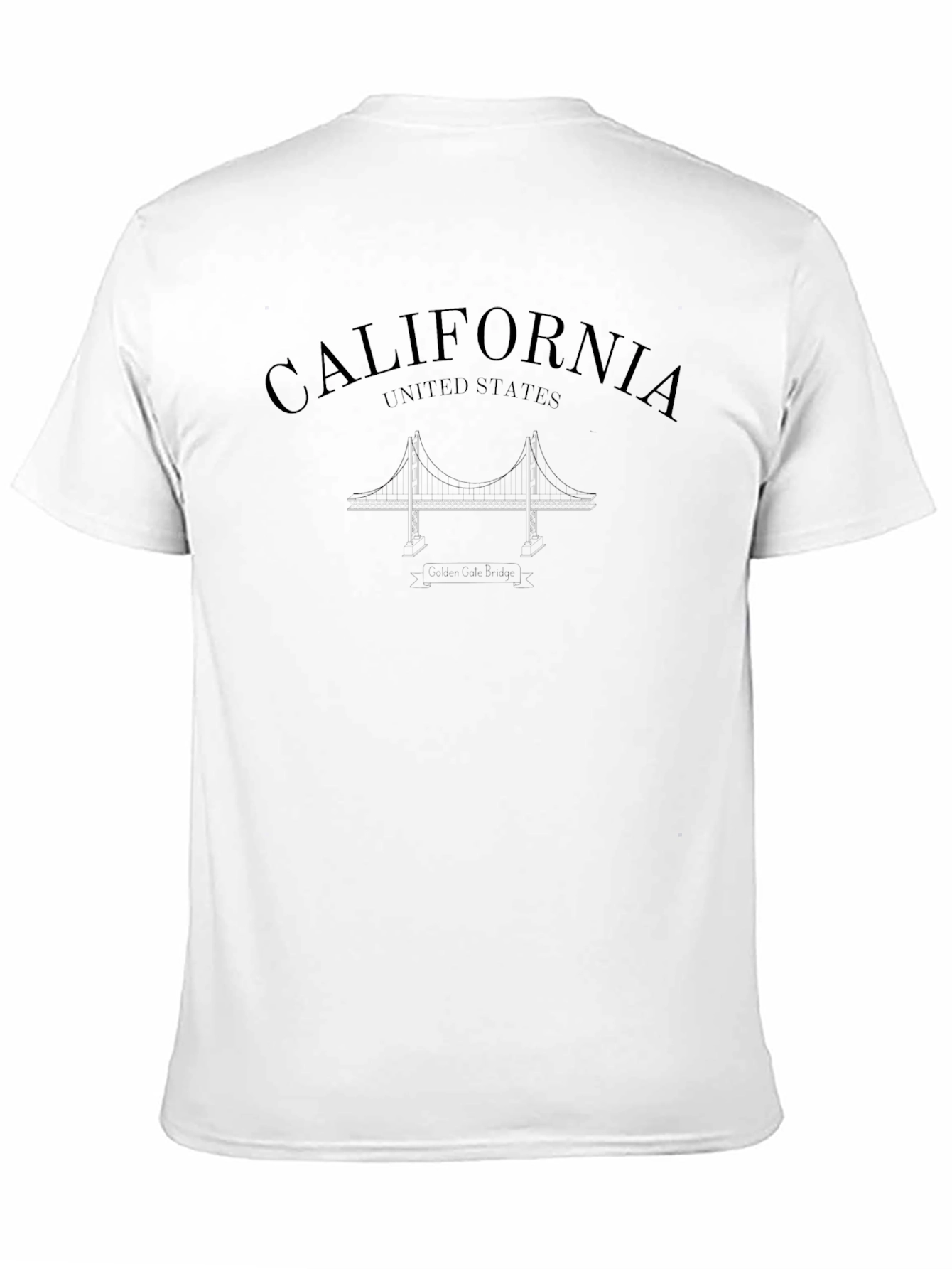 California Graphic Print Crew Neck T-Shirt