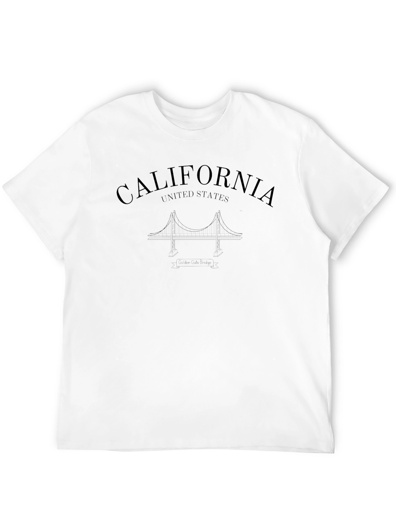 California Graphic Print Crew Neck T-Shirt