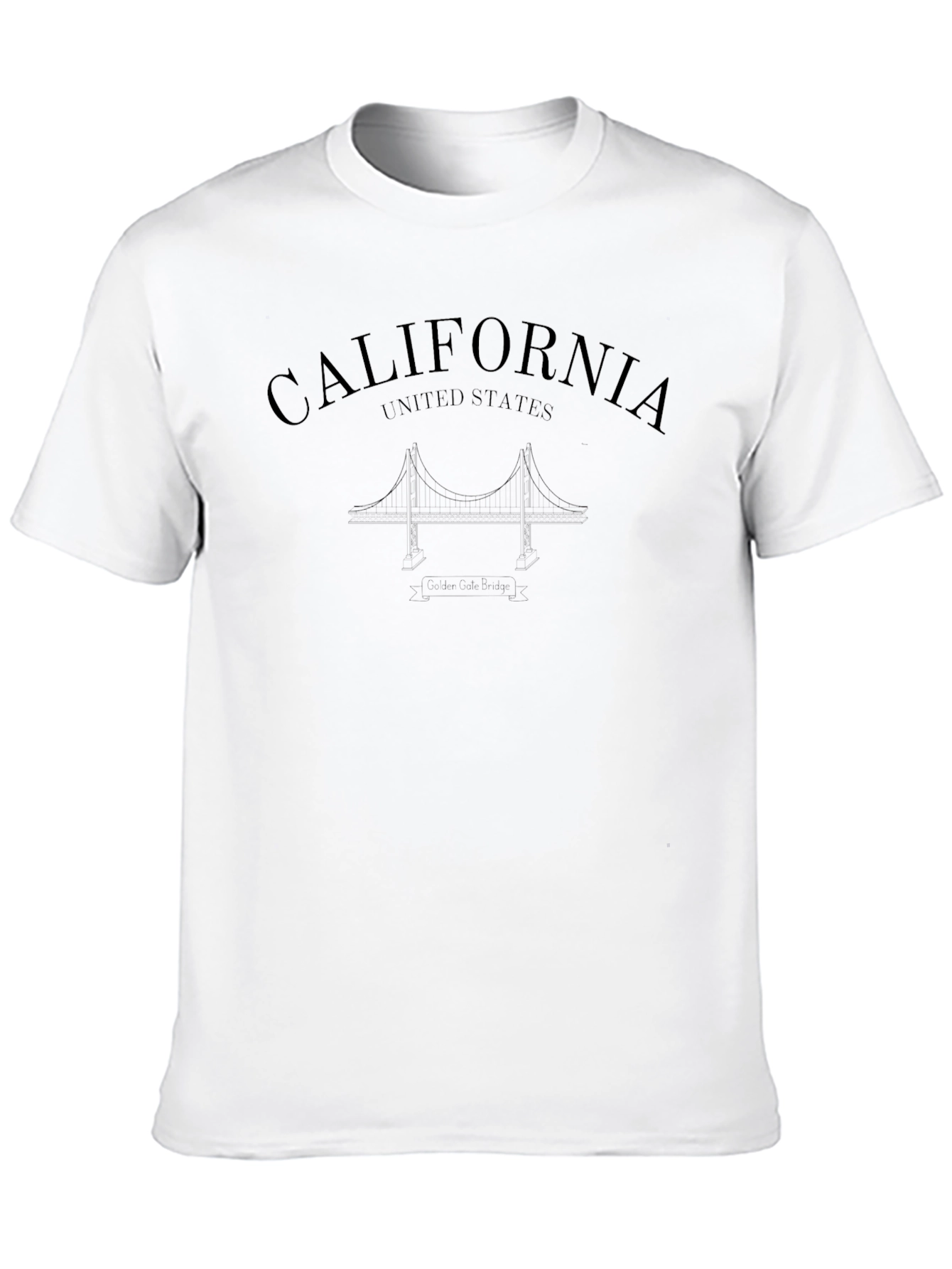 California Graphic Print Crew Neck T-Shirt