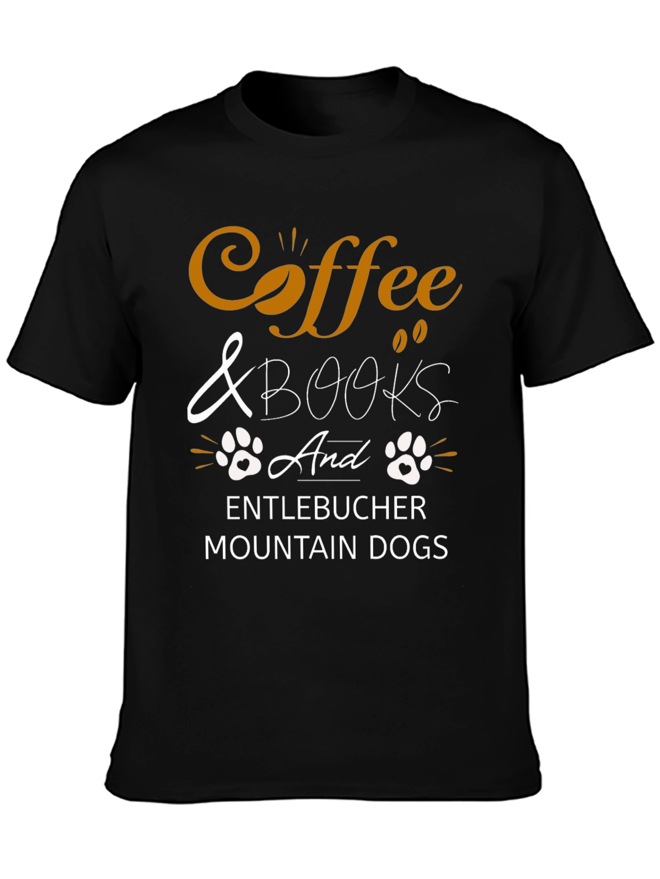 Coffee & Books Entlebucher Mountain Dog T-Shirt