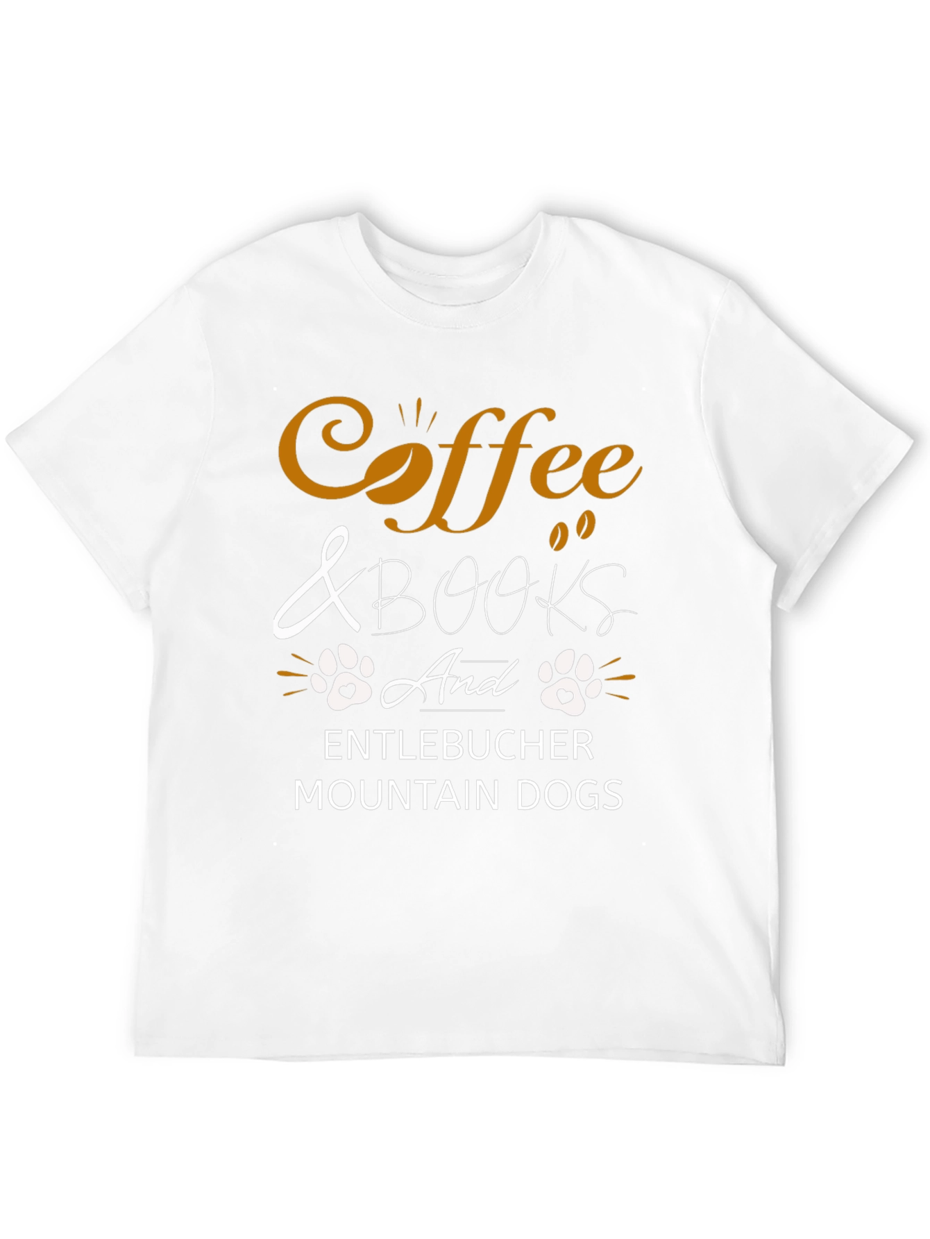 Coffee & Books Entlebucher Mountain Dog T-Shirt