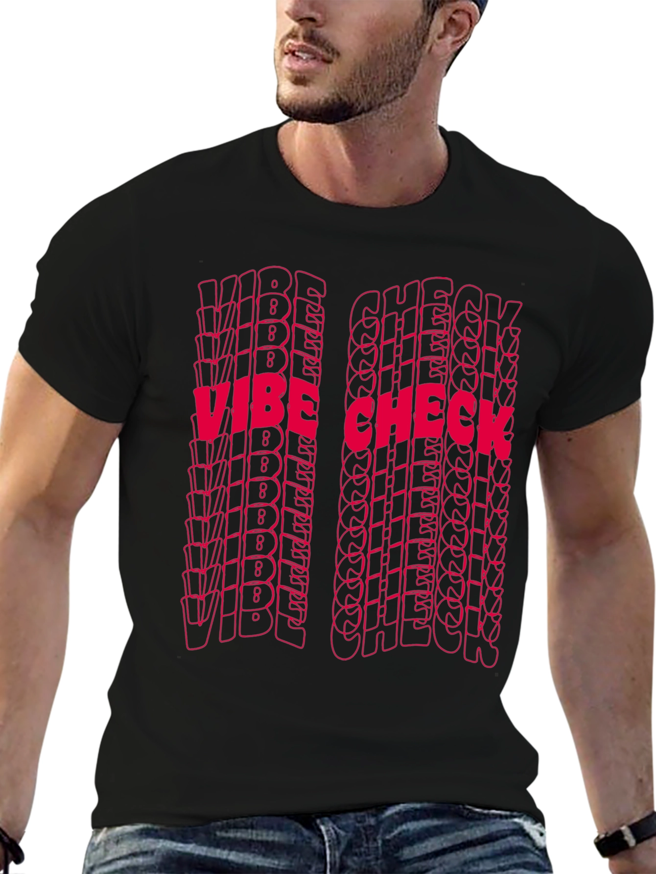 Vibe Check Graphic Tee - Trendy Statement Shirt