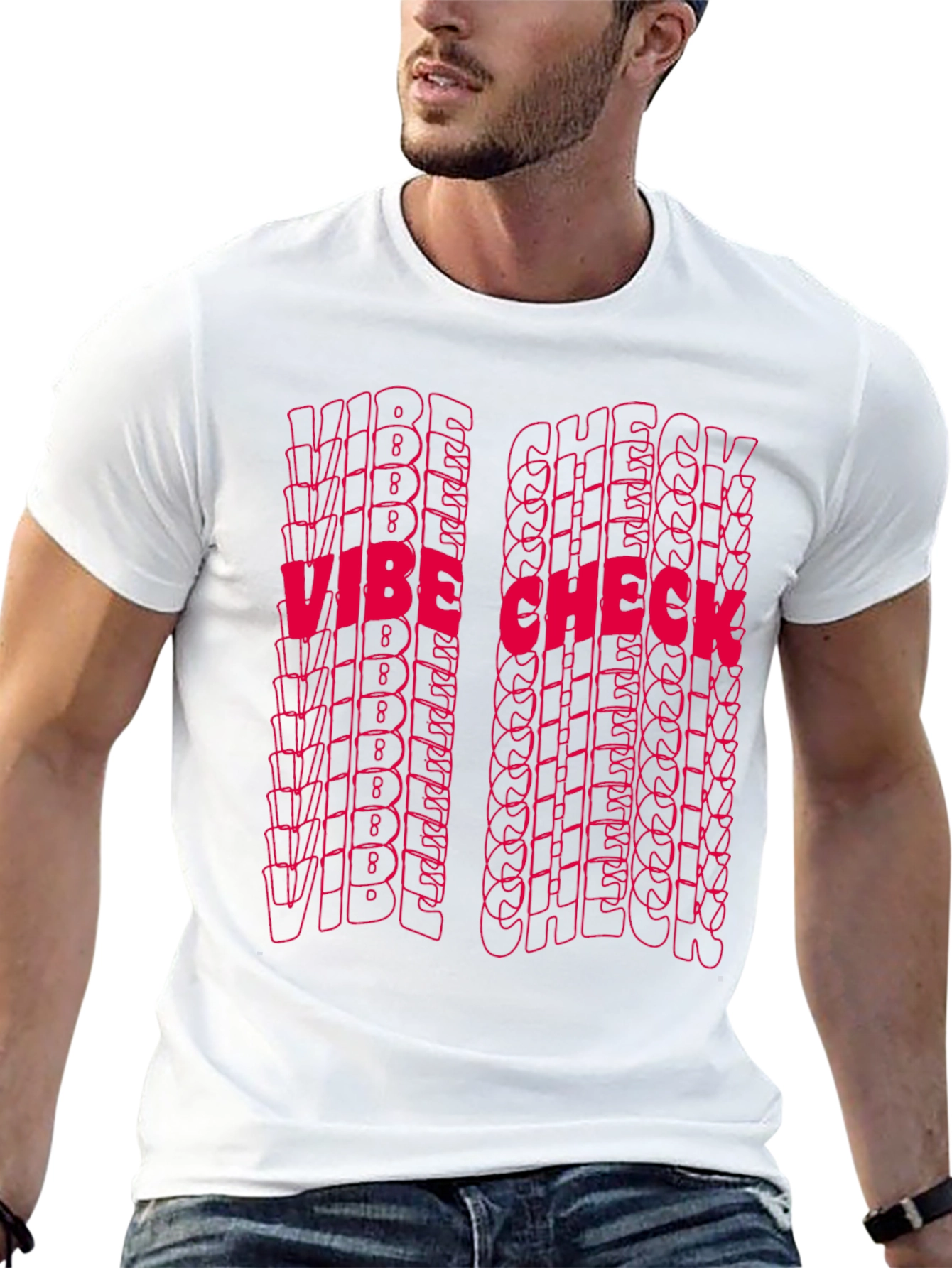 Vibe Check Graphic Tee - Trendy Statement Shirt
