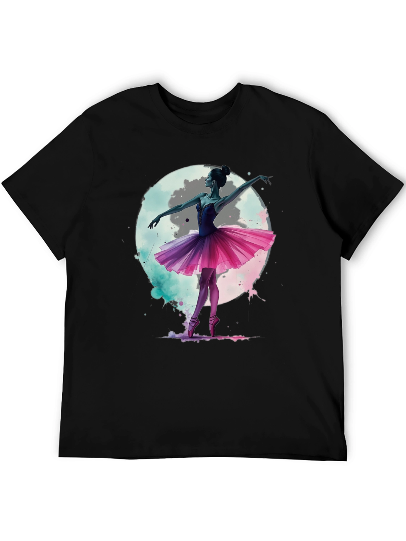 Ballerina Moon T-Shirt - Artistic Graphic Tee