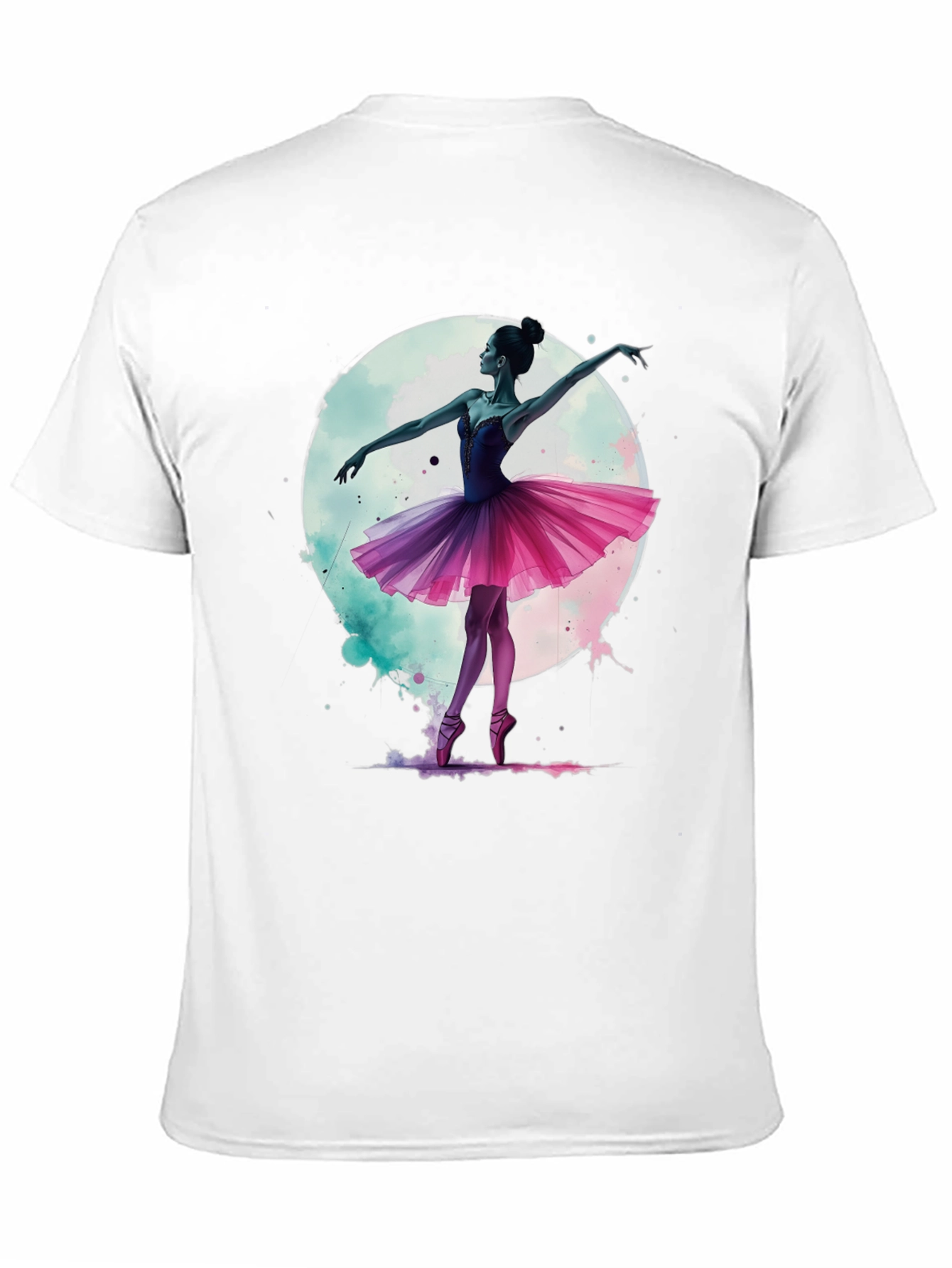 Ballerina Moon T-Shirt - Artistic Graphic Tee