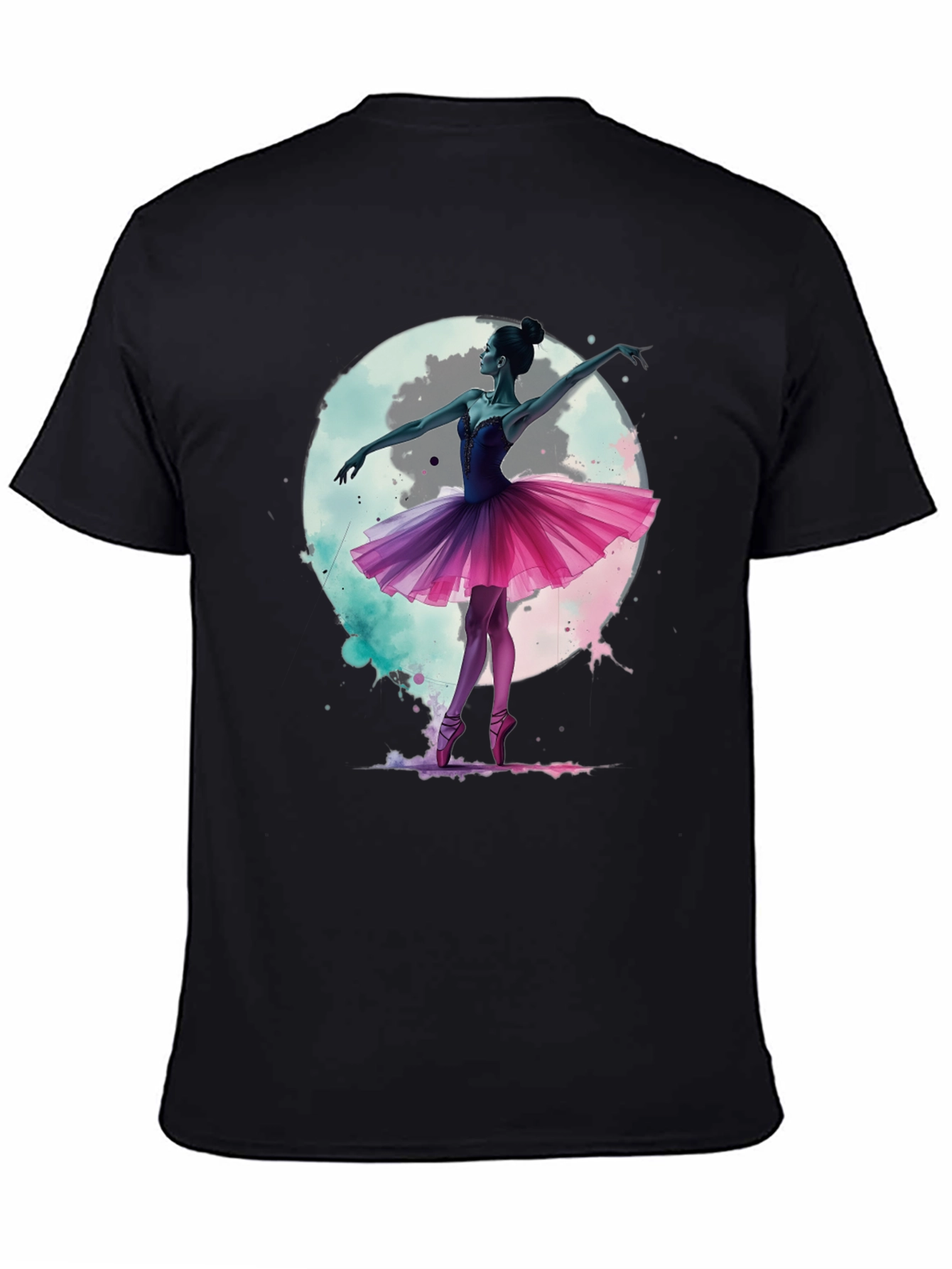 Ballerina Moon T-Shirt - Artistic Graphic Tee