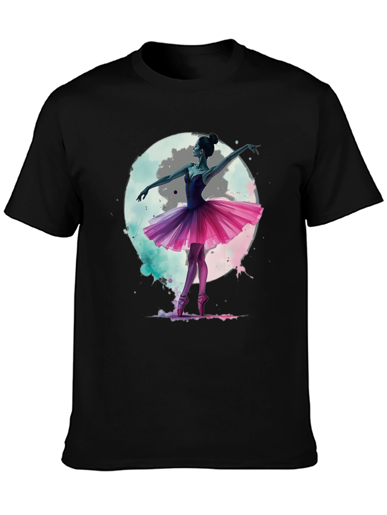 Ballerina Moon T-Shirt - Artistic Graphic Tee