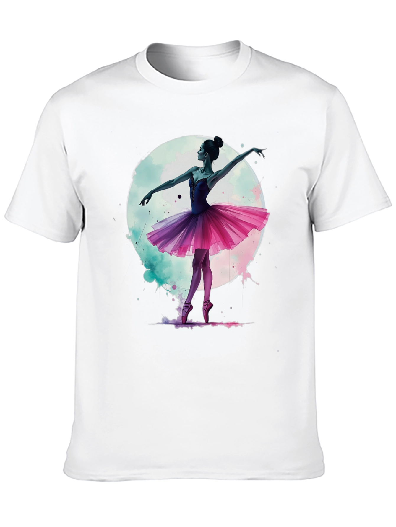 Ballerina Moon T-Shirt - Artistic Graphic Tee