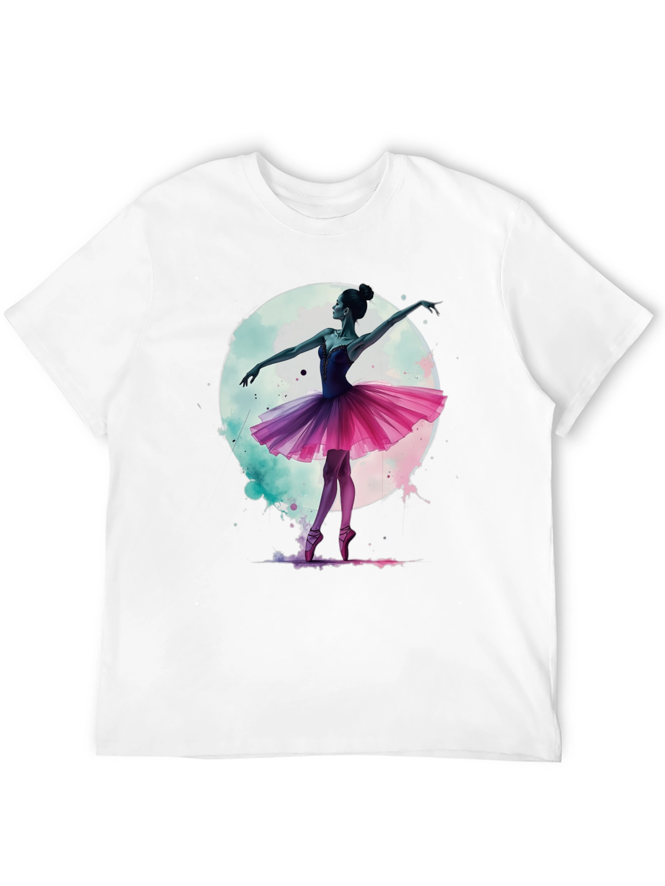 Ballerina Moon T-Shirt - Artistic Graphic Tee