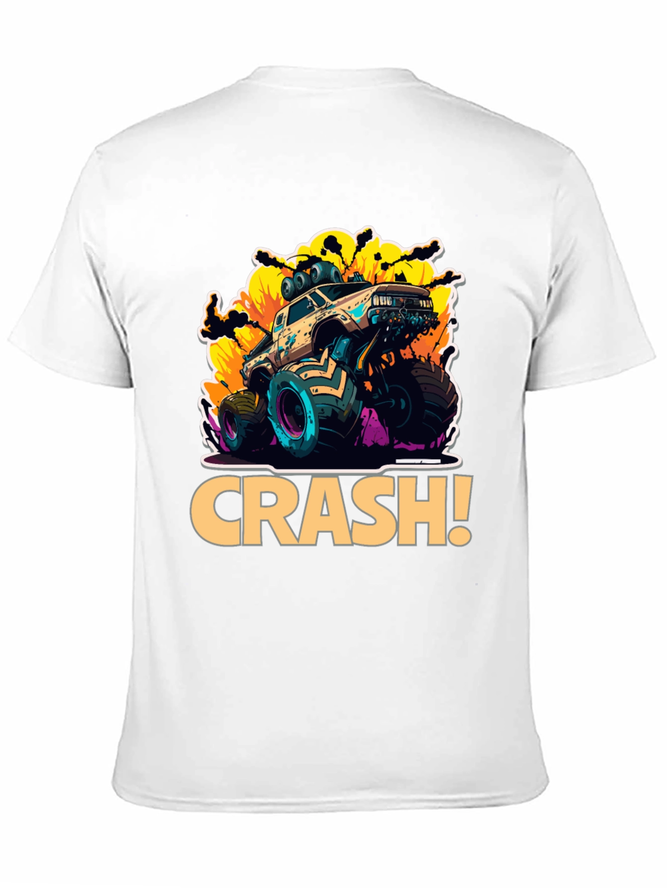 Monster Truck Crash Graphic Tee