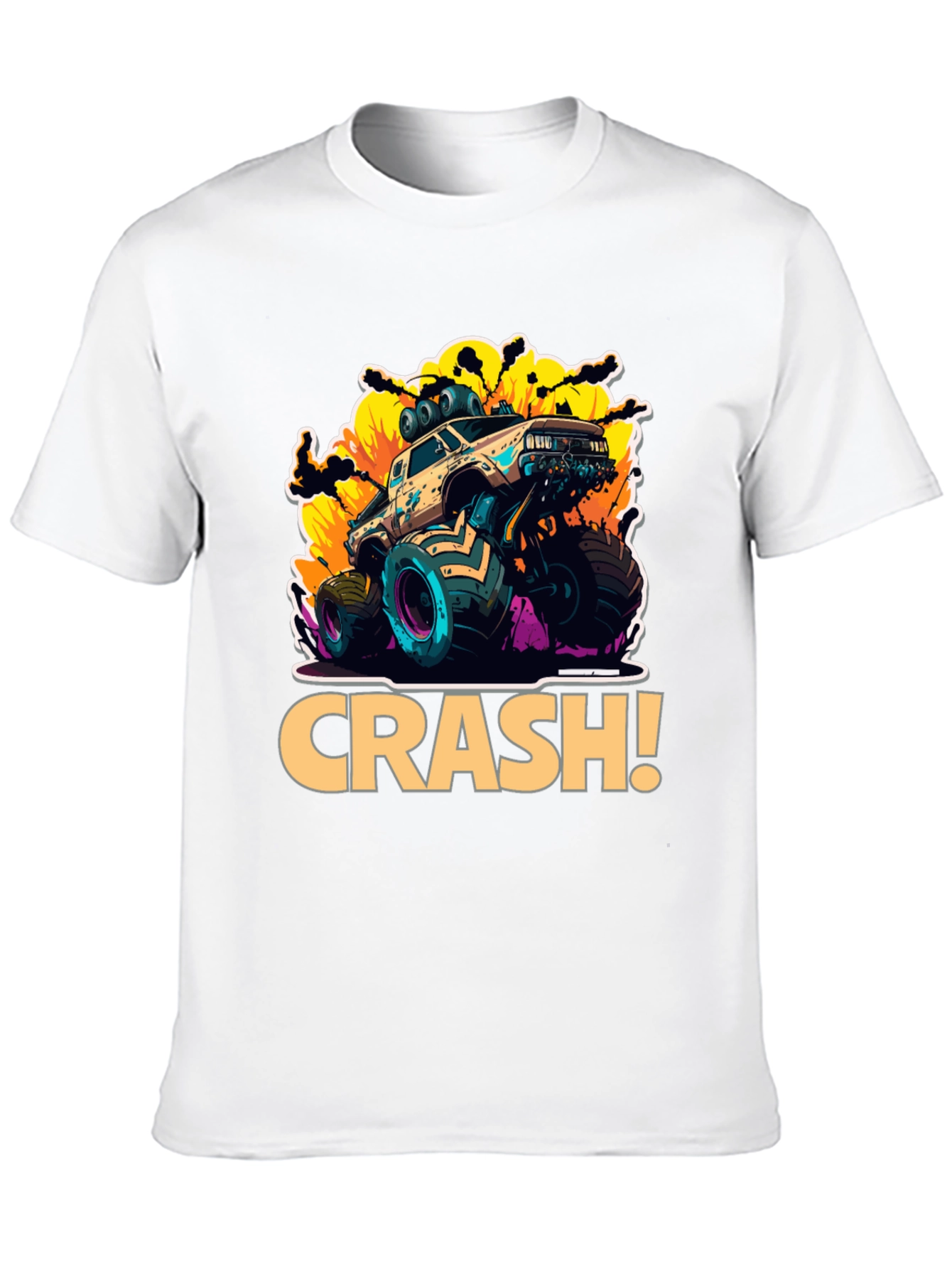 Monster Truck Crash Graphic Tee