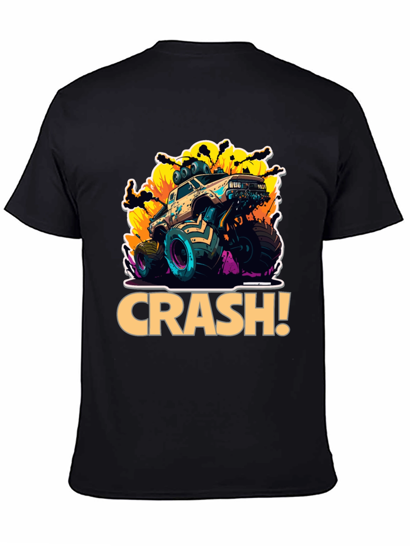 Monster Truck Crash Graphic Tee