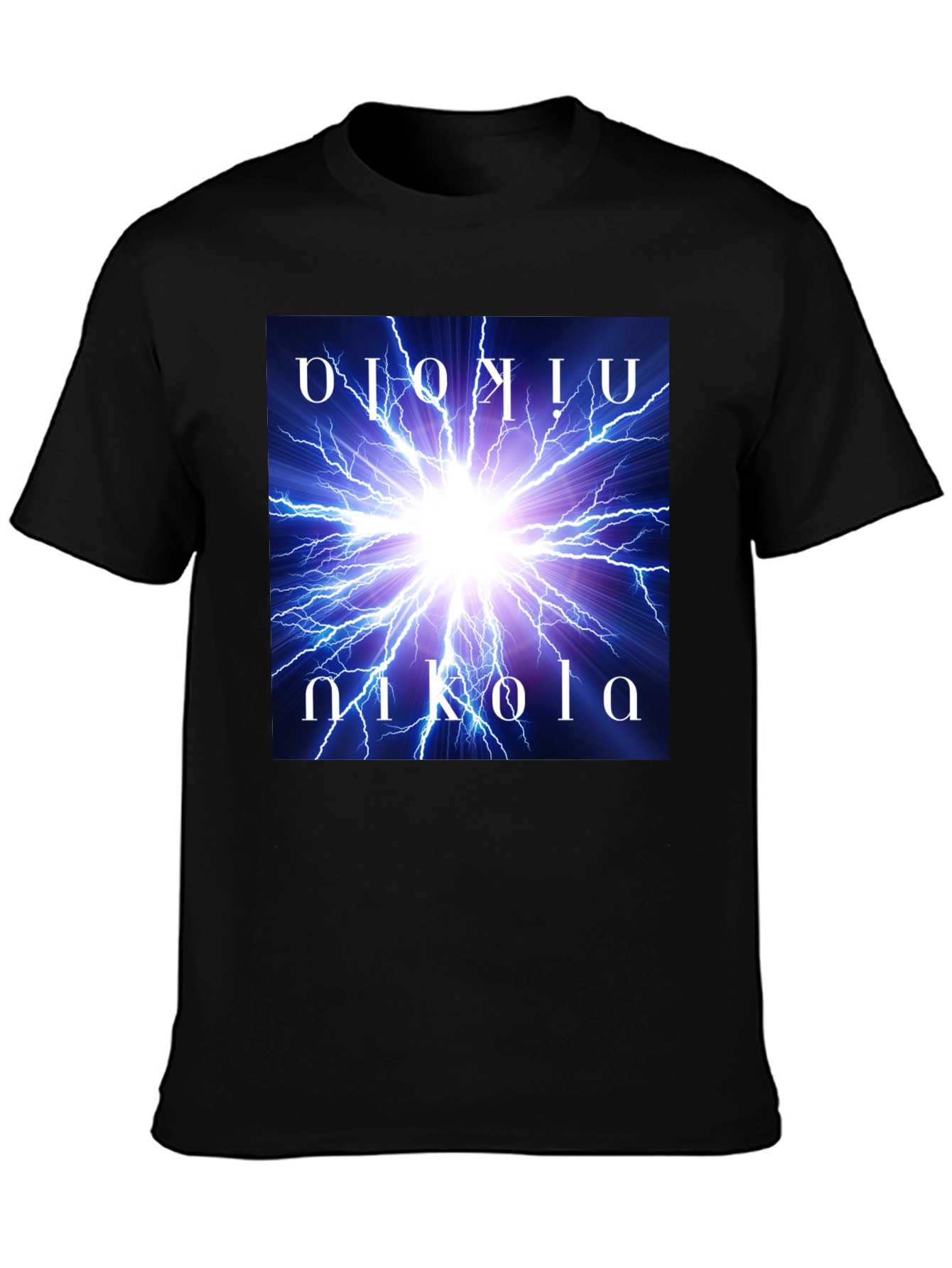 Nikola Tesla Lightning Bolt Graphic Tee