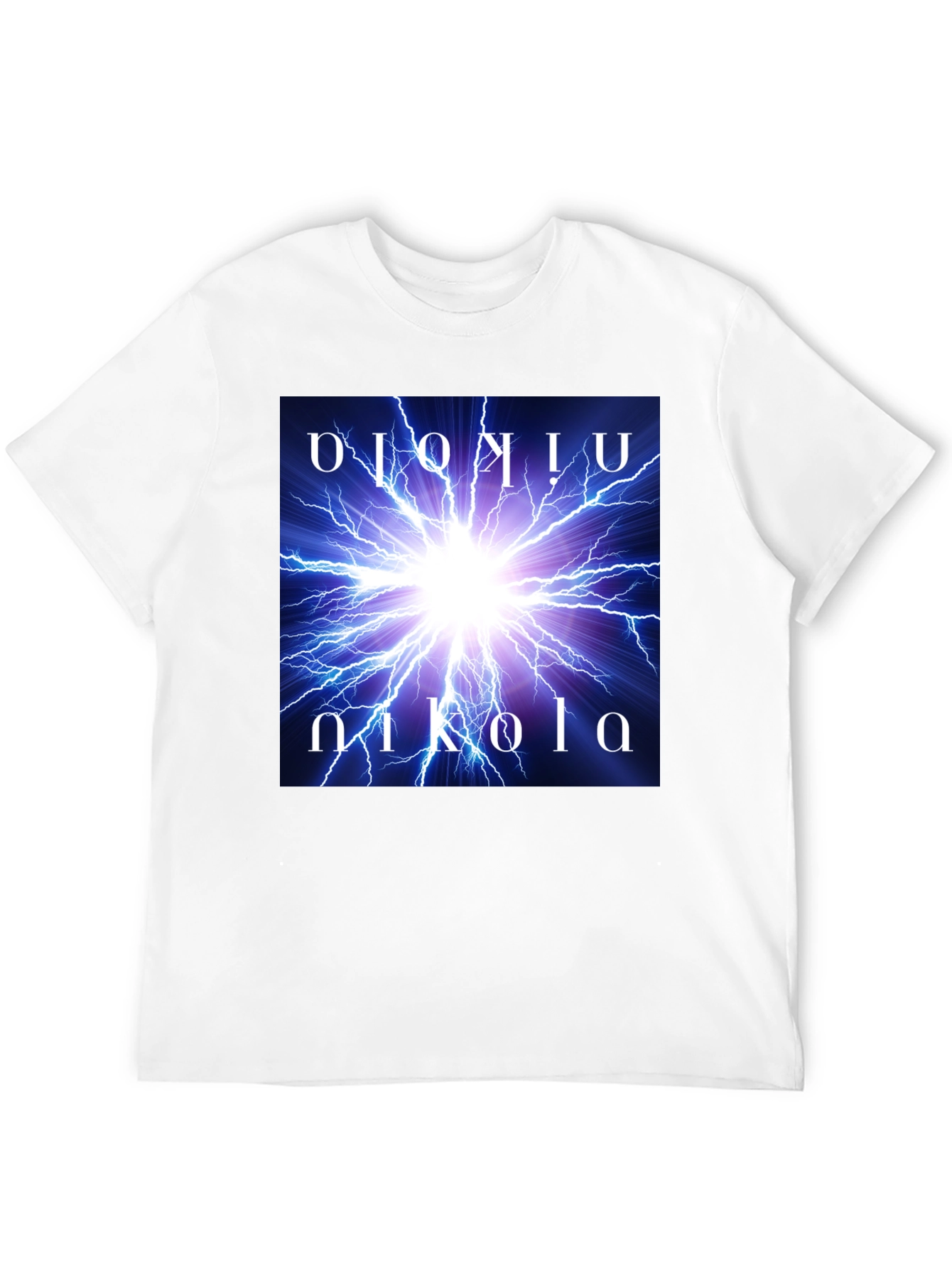 Nikola Tesla Lightning Bolt Graphic Tee