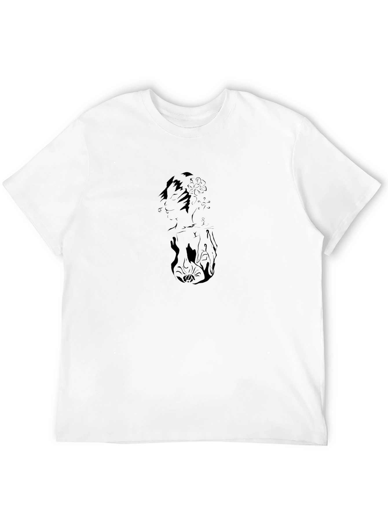 Black Graphic Print Short Sleeve T-Shirt