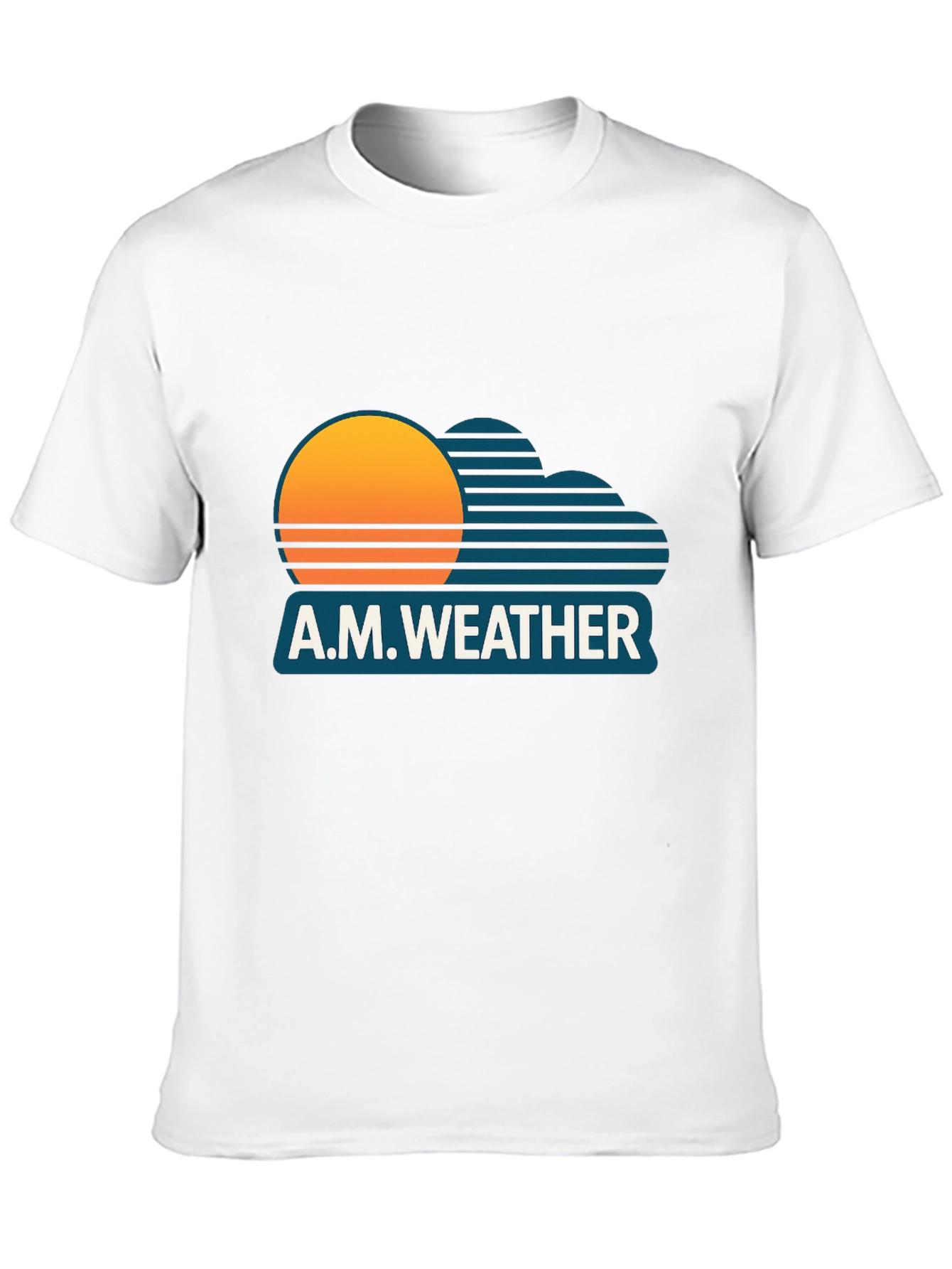 A.M. Weather Graphic Tee - Retro Sunset Style