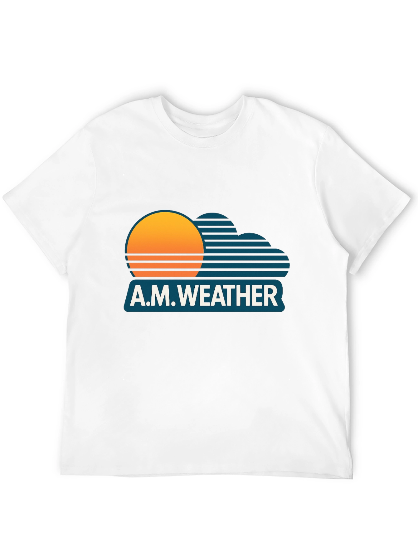 A.M. Weather Graphic Tee - Retro Sunset Style