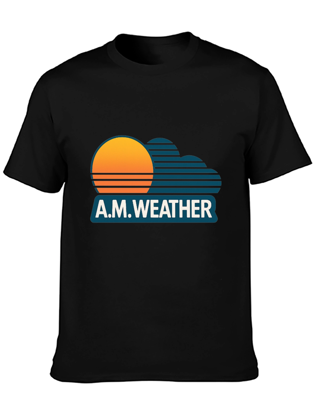A.M. Weather Graphic Tee - Retro Sunset Style