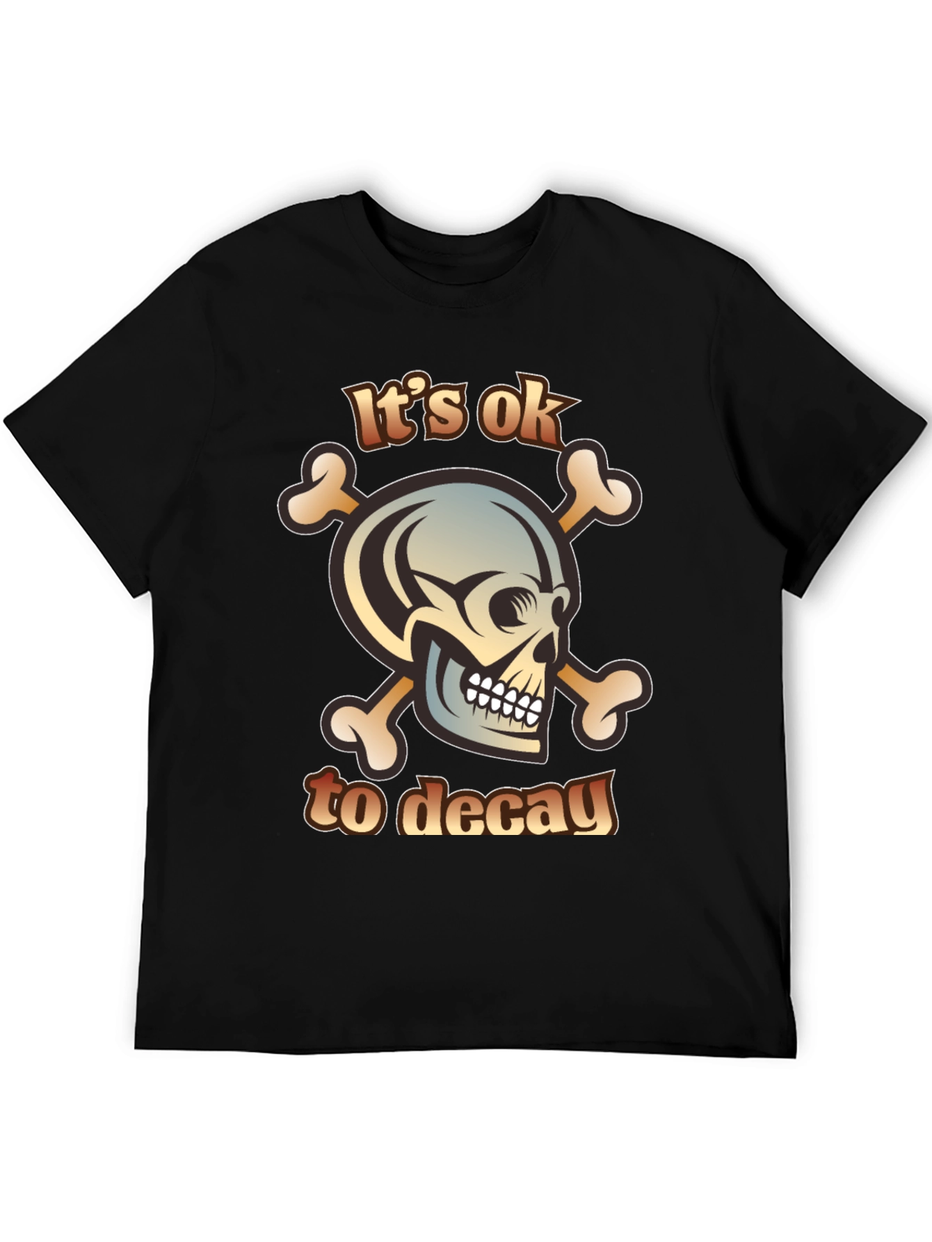 Its Ok to Decay Black Graphic T-Shirt