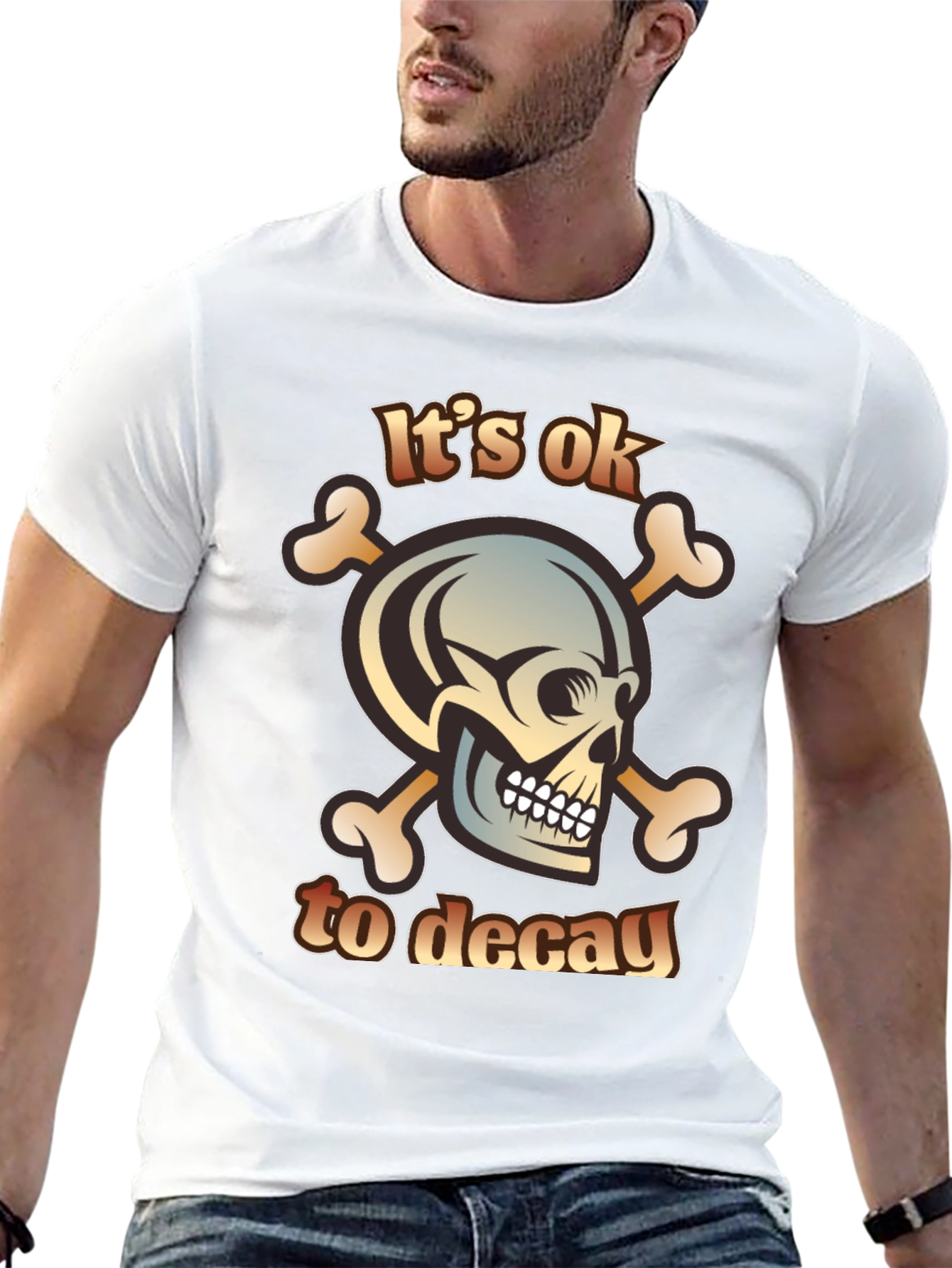 Its Ok to Decay Black Graphic T-Shirt