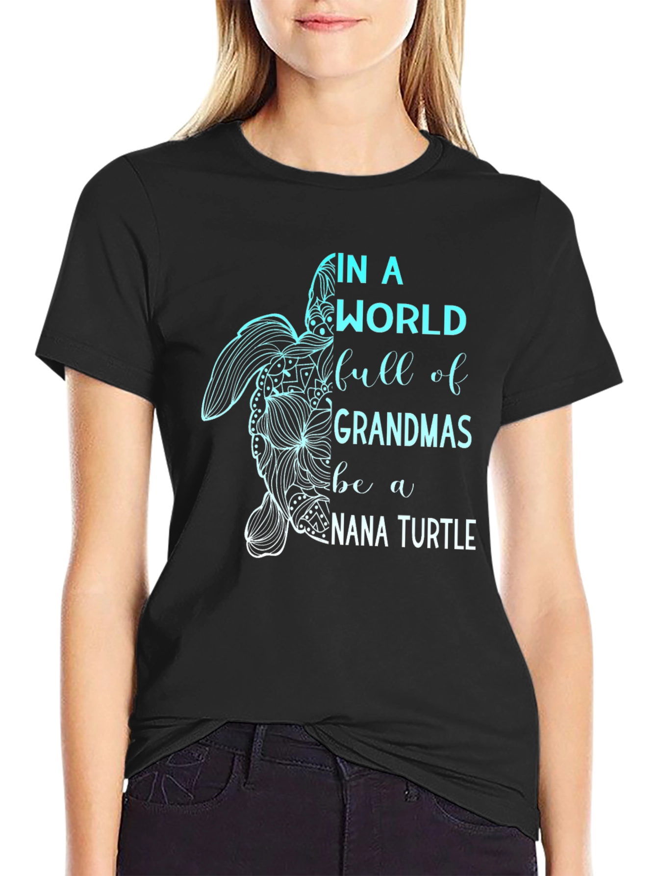 Nana Turtle Graphic Tee - Grandparent Love Shirt