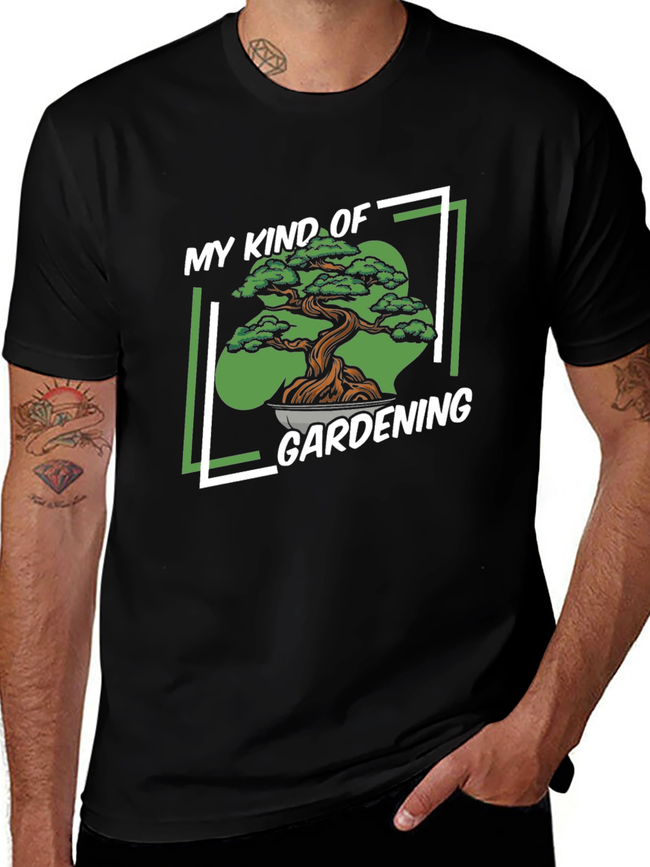 My Kind of Gardening T-Shirt - Bonsai Tree Design