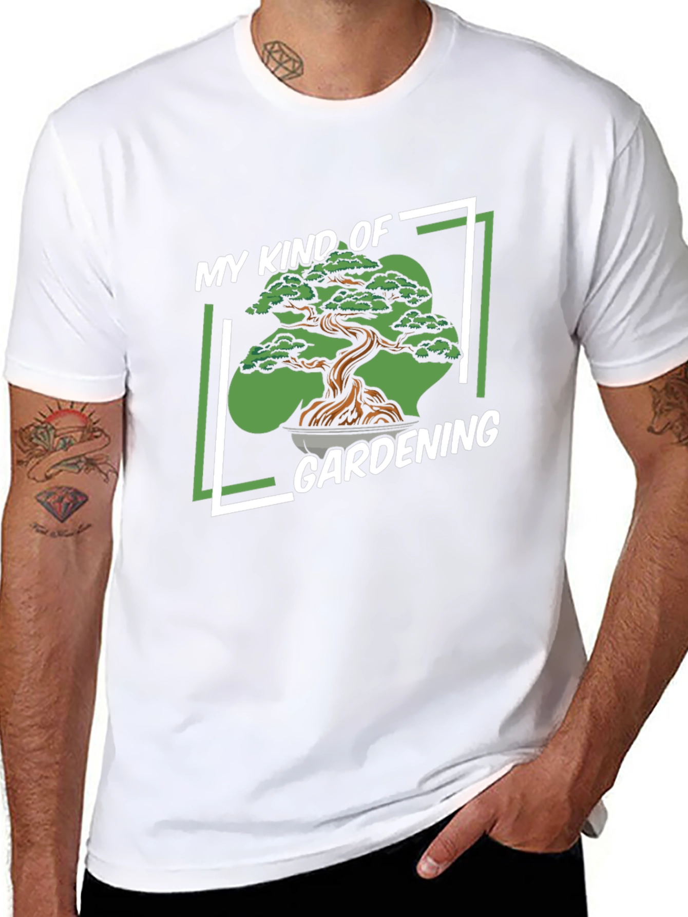 My Kind of Gardening T-Shirt - Bonsai Tree Design