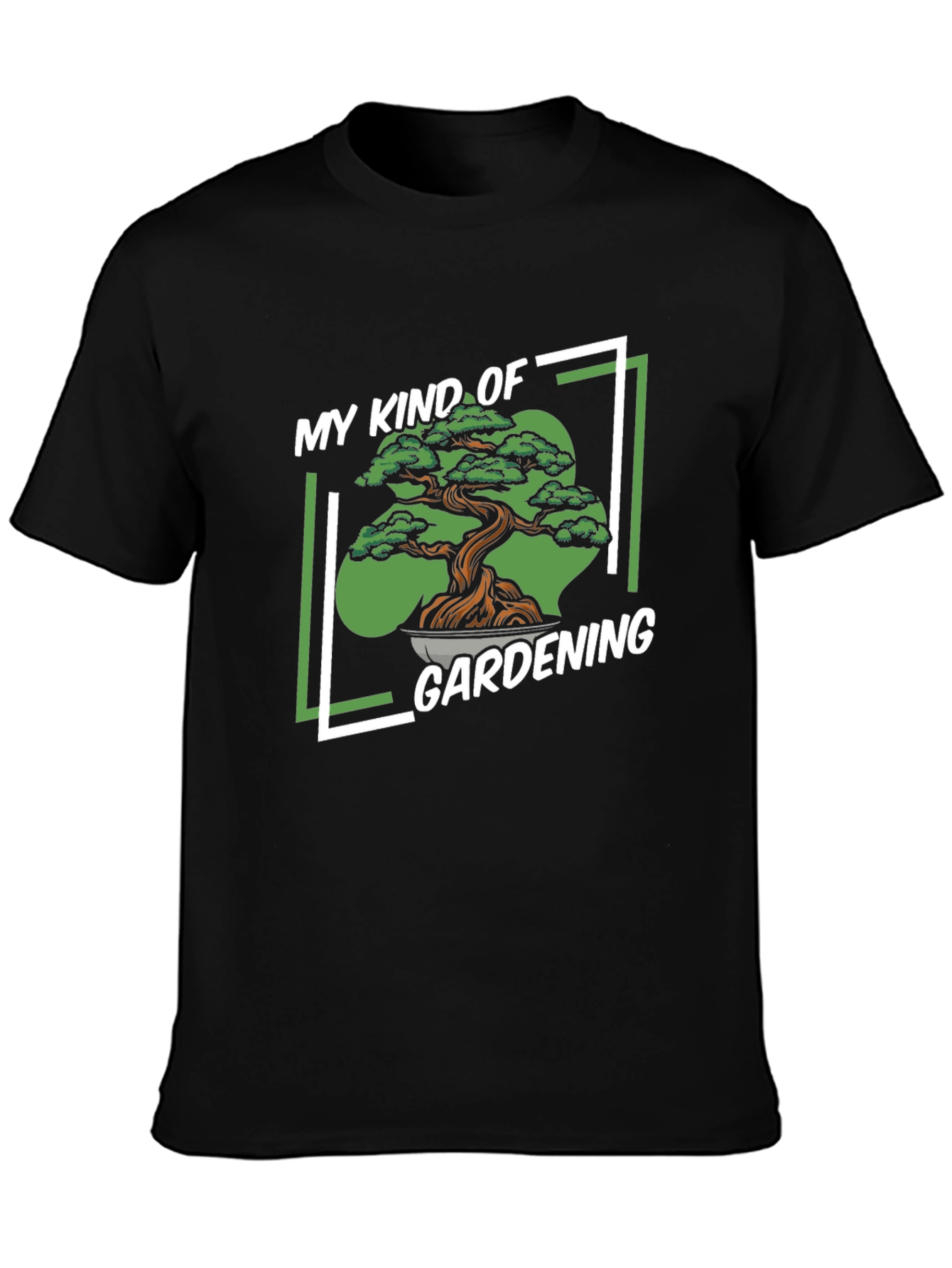 My Kind of Gardening T-Shirt - Bonsai Tree Design