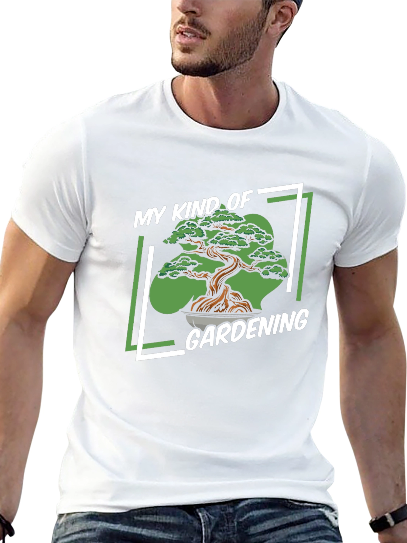 My Kind of Gardening T-Shirt - Bonsai Tree Design