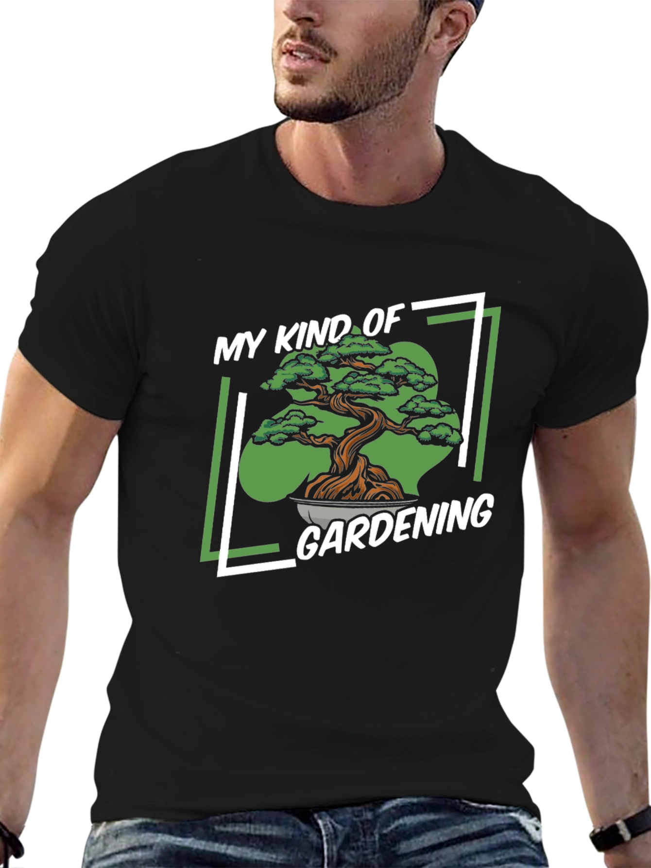 My Kind of Gardening T-Shirt - Bonsai Tree Design