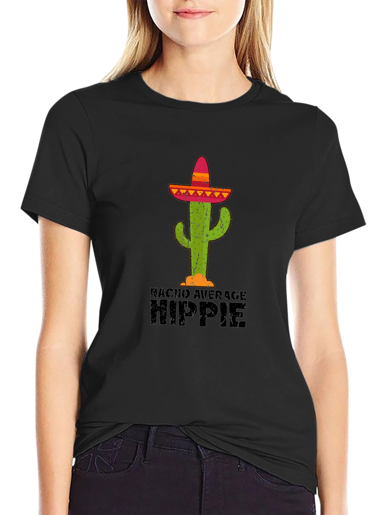 Nacho Average Hippie Cactus T-Shirt