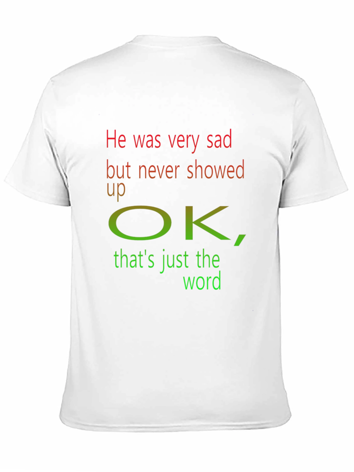 He was very sad T-Shirt