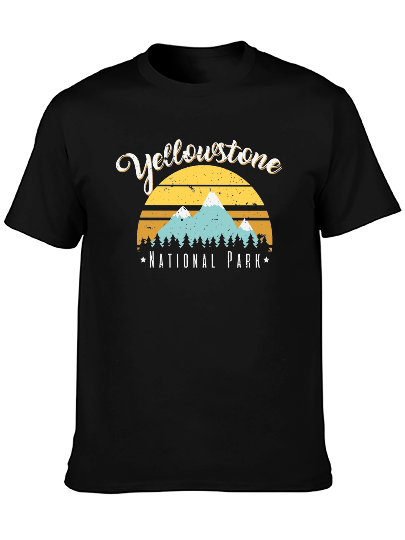 Yellowstone National Park Graphic Tee - Black
