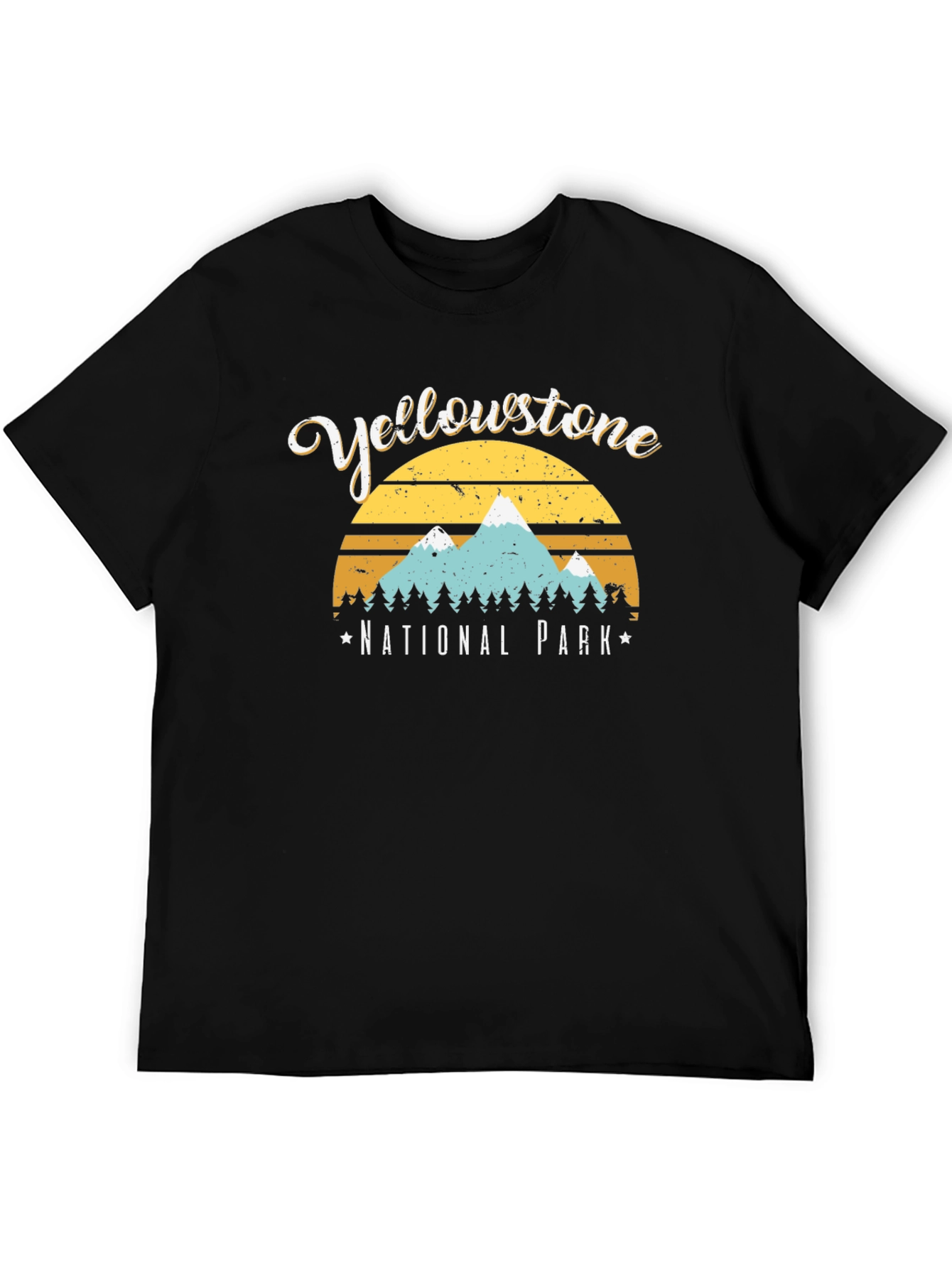Yellowstone National Park Graphic Tee - Black