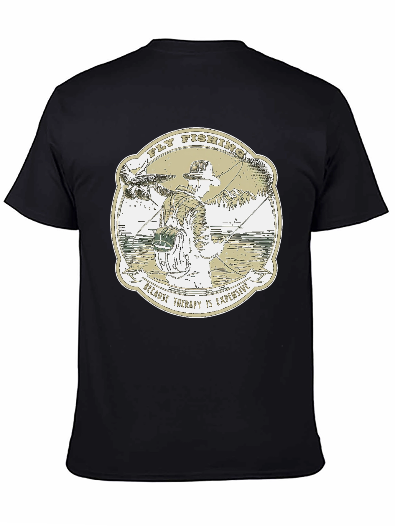 Fly Fishing Therapy Graphic T-Shirt