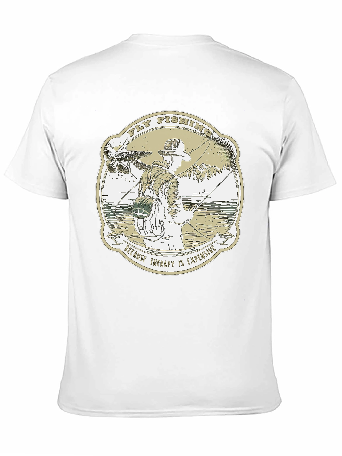 Fly Fishing Therapy Graphic T-Shirt